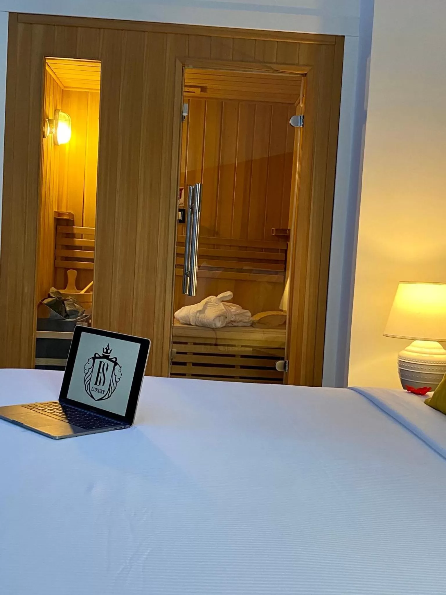 Bed in Escape Luxury Suite - CA Domus Collection