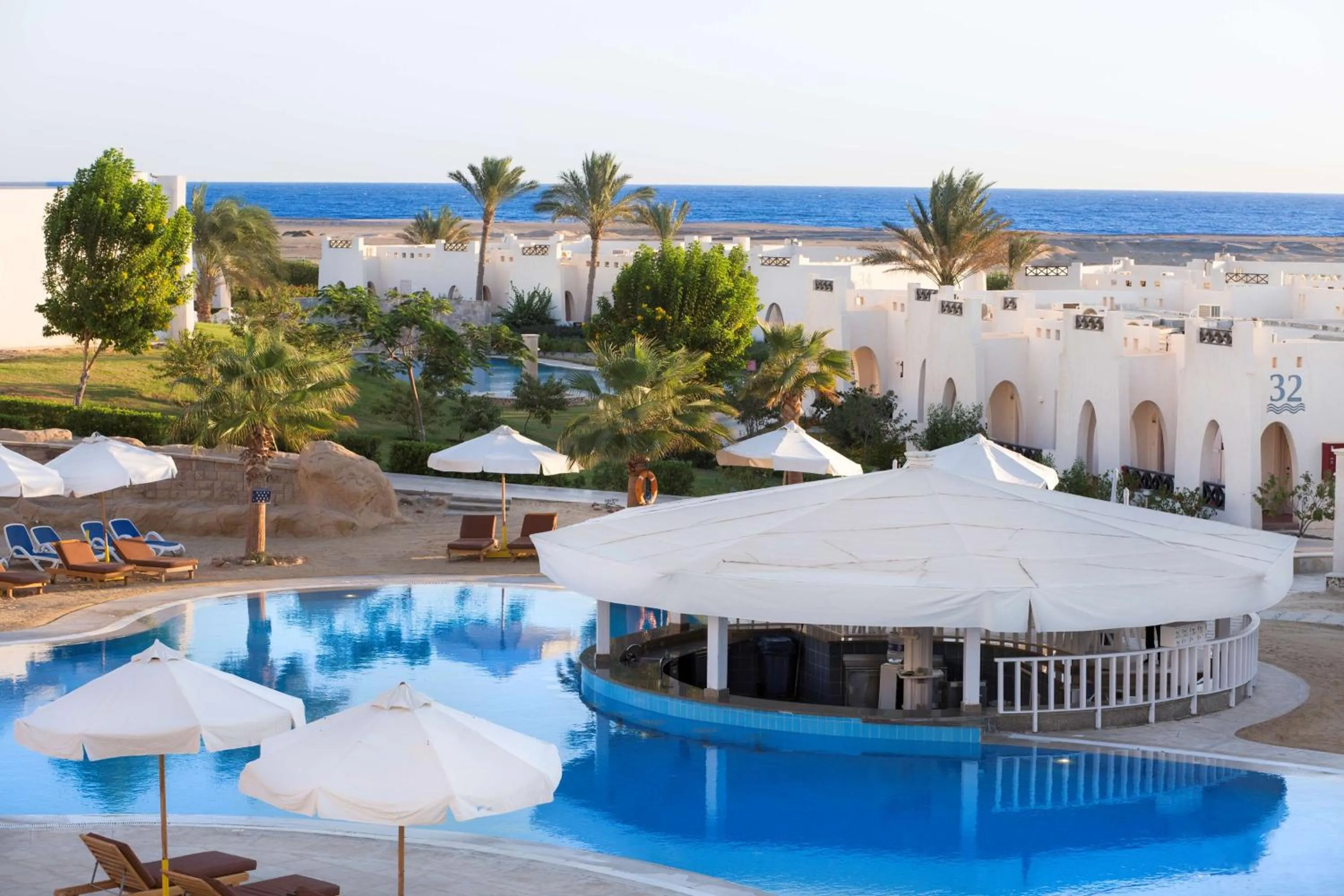 Pool view in Hilton Marsa Alam Nubian Resort