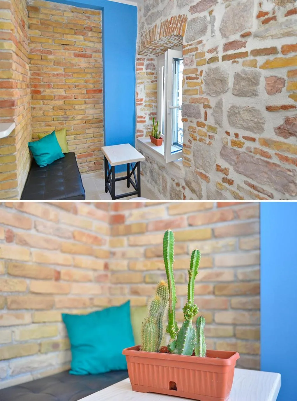 Seating area in Hostel Pupa