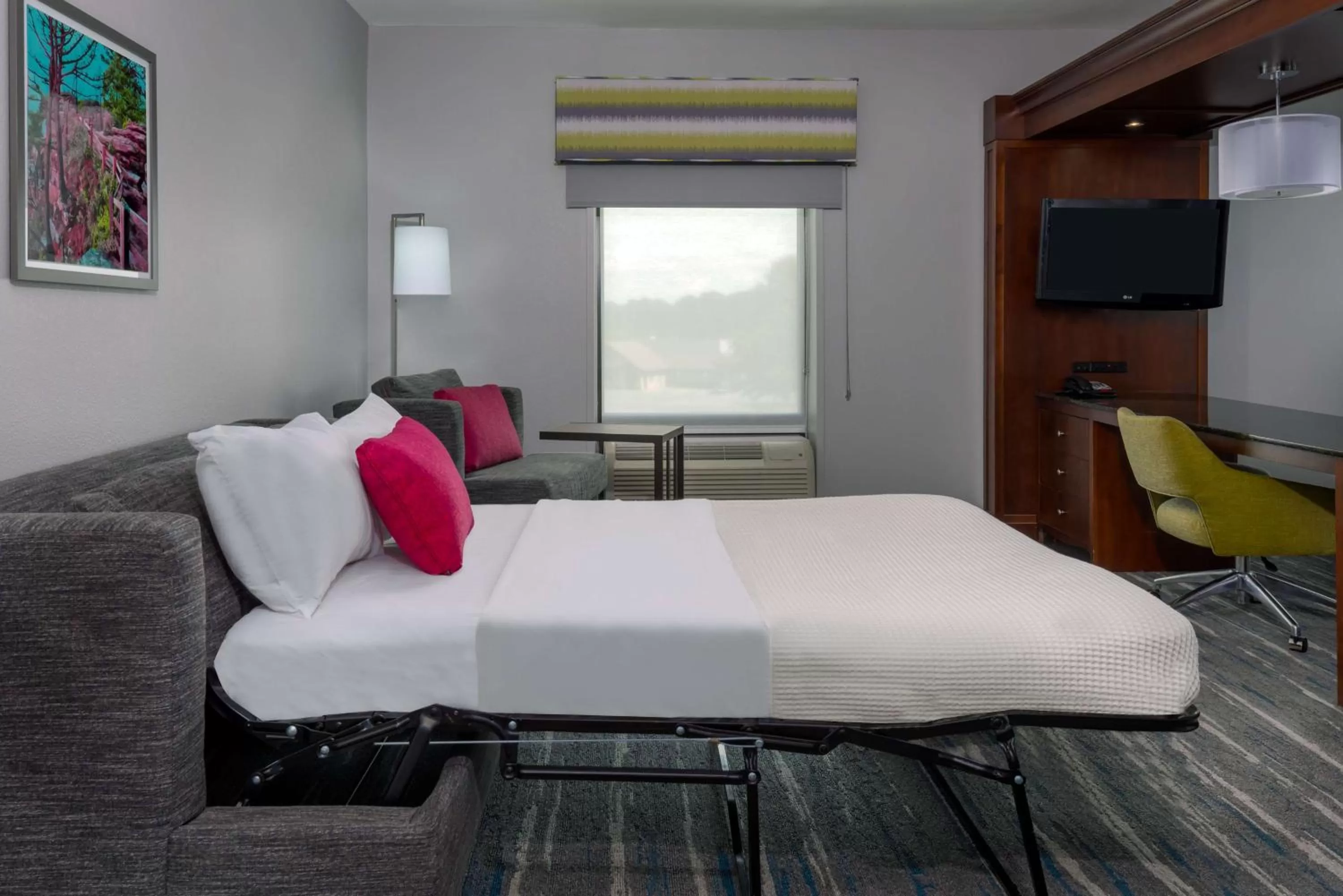 Bedroom, Bed in Hampton Inn & Suites Winston-Salem/University Area