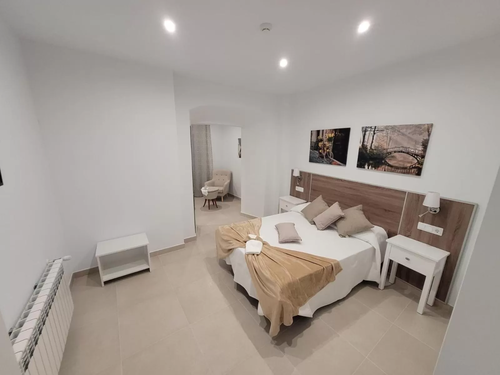 Bed in Casa Rural "Laplaza23"