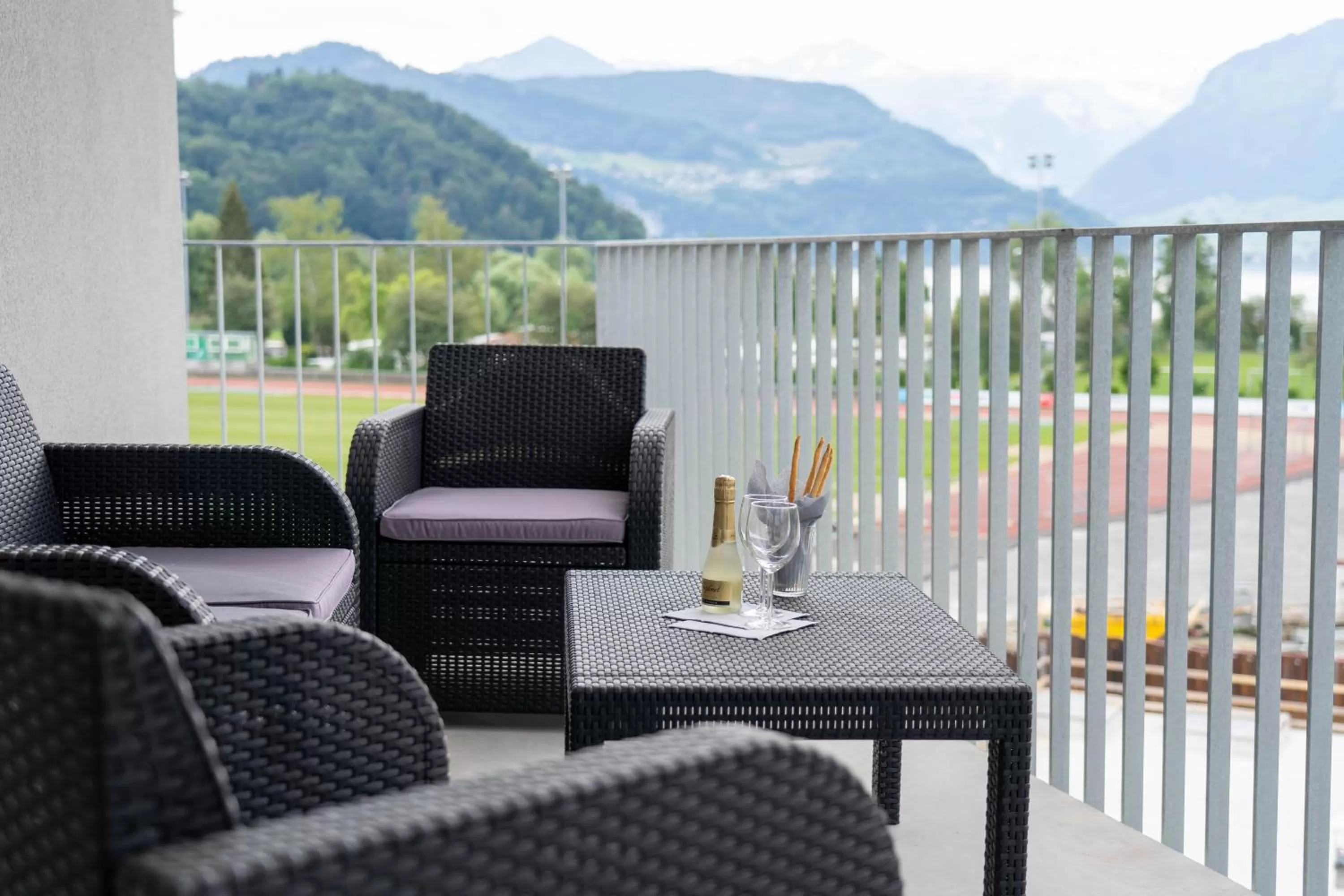 Balcony/Terrace in Anstatthotel Horw - app self-check-in