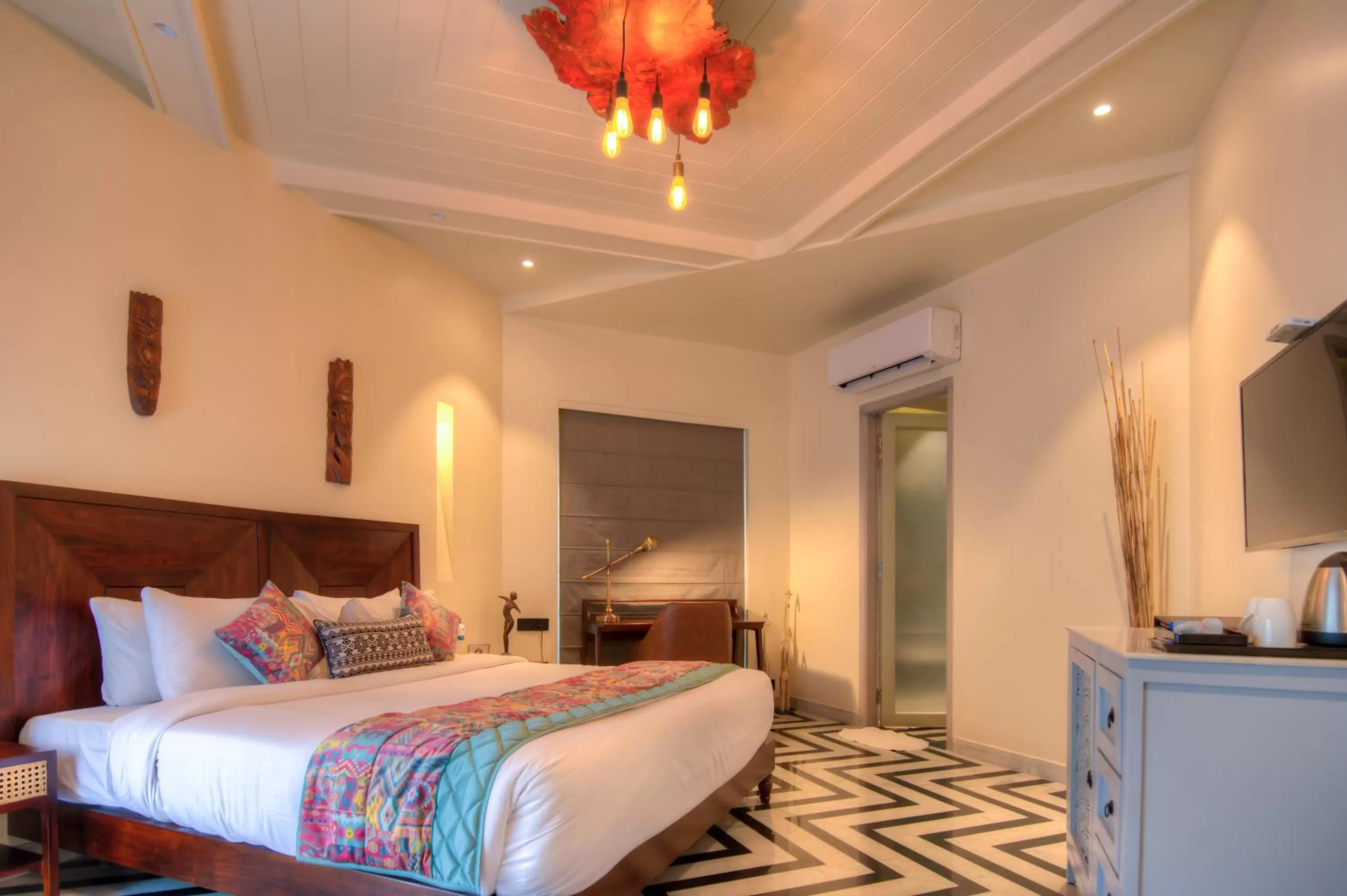 Bed in The Fern Ranthambore Forest Resort Rajasthan