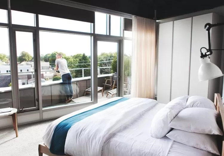 Bed in 250 Main Hotel