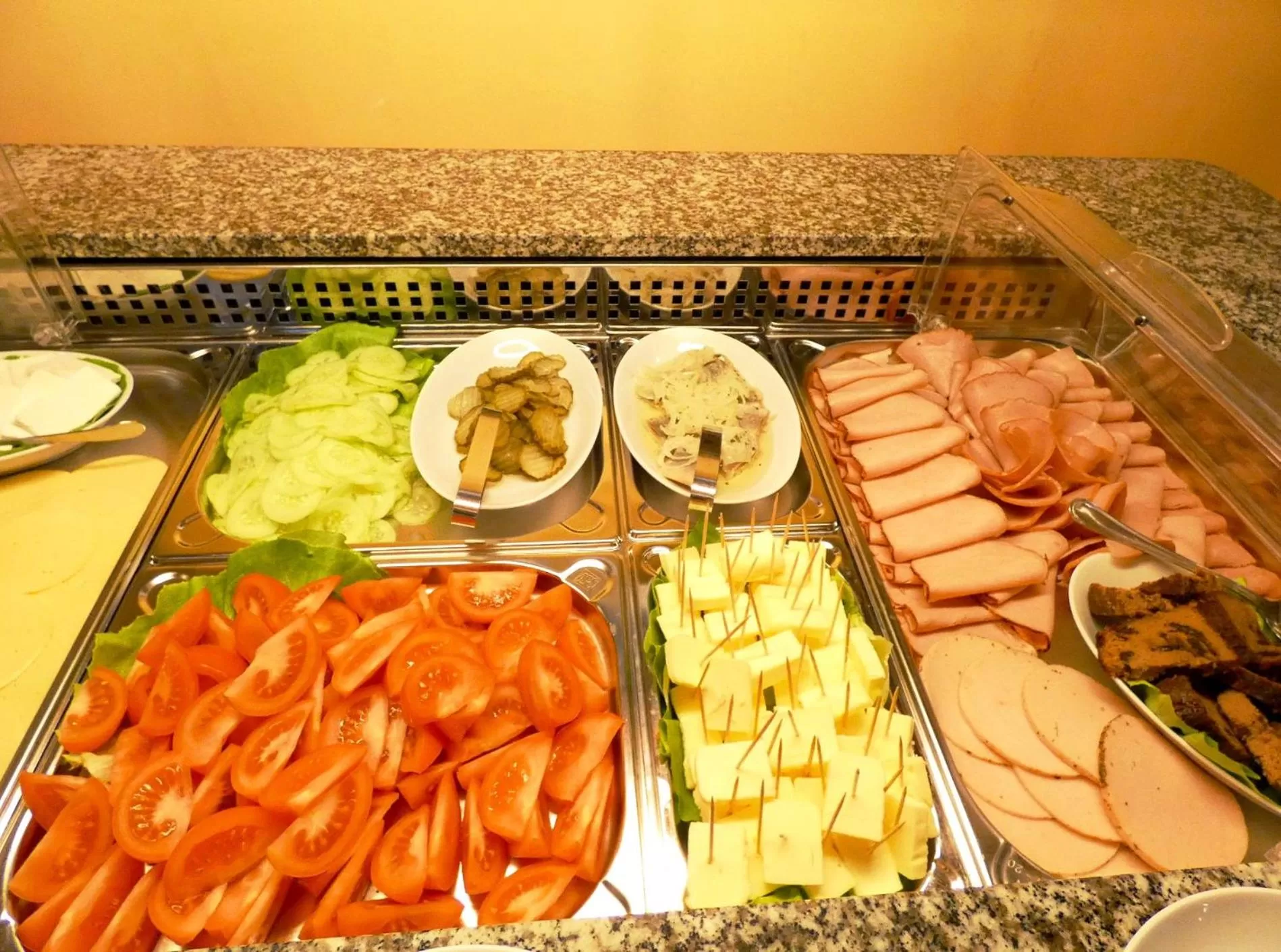 Buffet breakfast in Aparthotel Adler