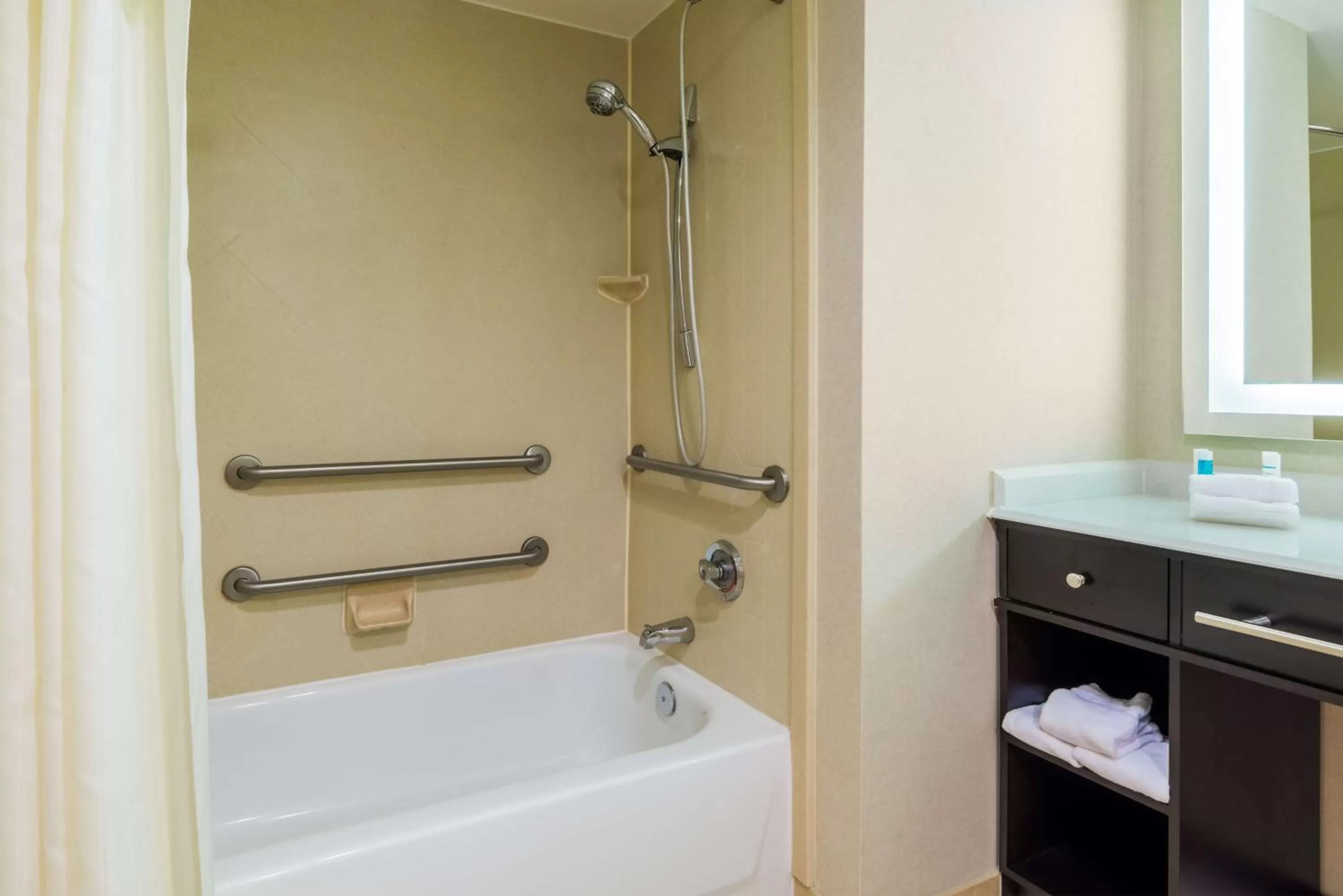 Bathroom in Larkspur Landing Extended Stay Suites St Louis Riverport