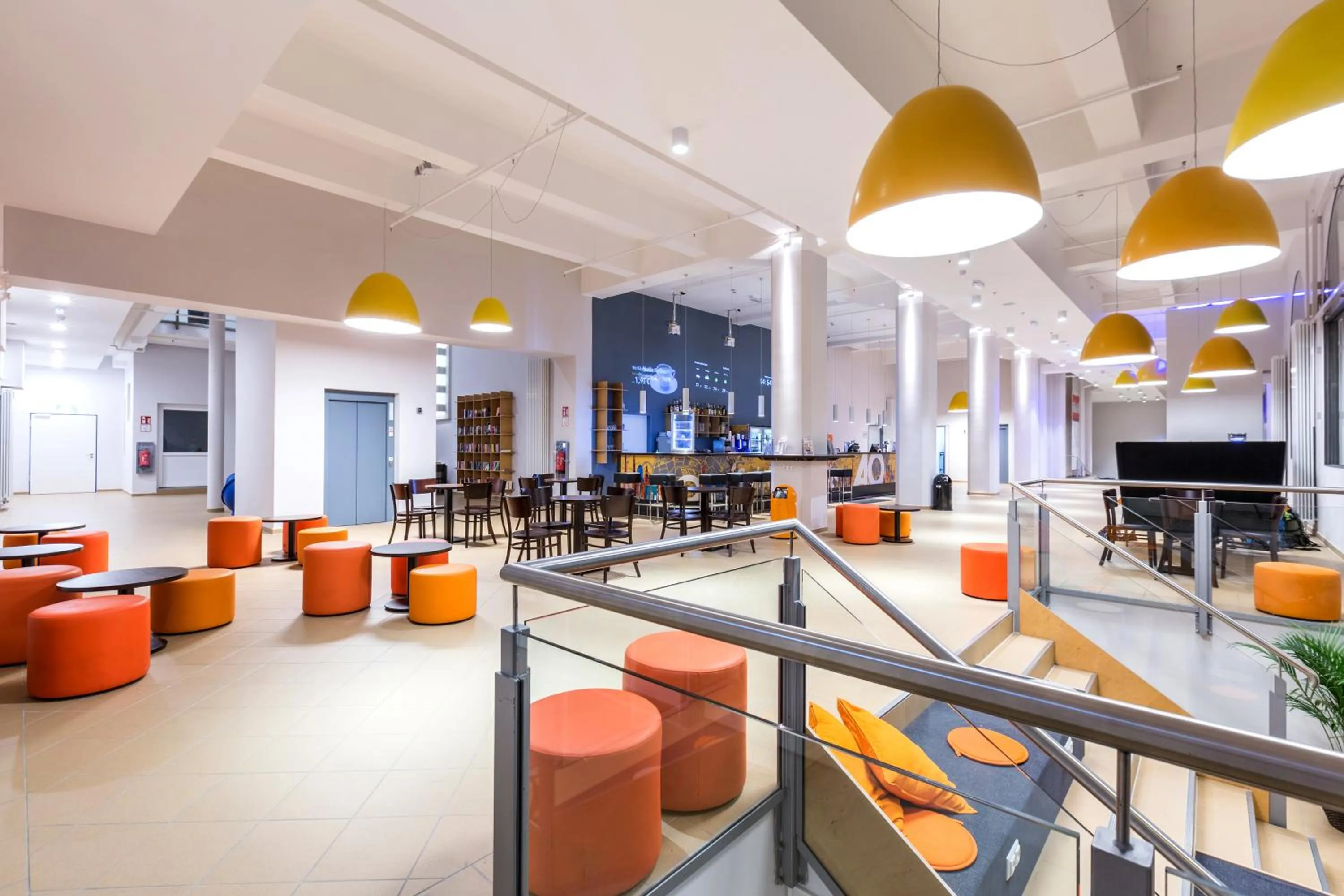 Lobby or reception in a&o Salzburg Hauptbahnhof