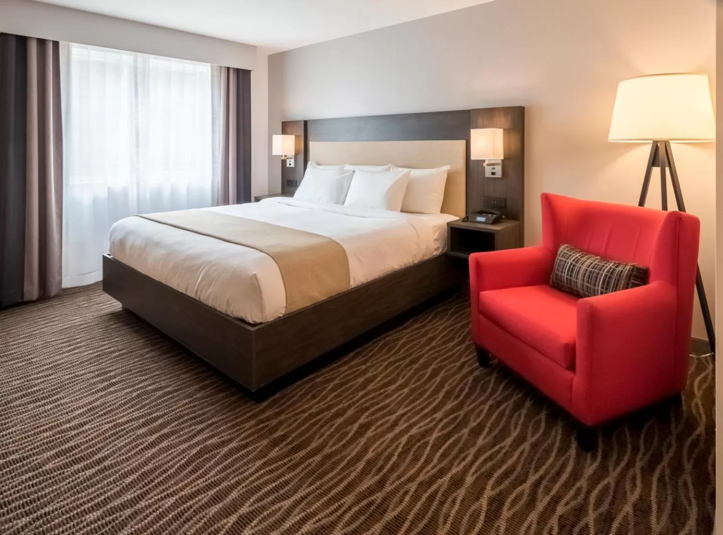 Bedroom, Bed in Country Inn & Suites by Radisson, Rochester-Pittsford-Brighton, NY