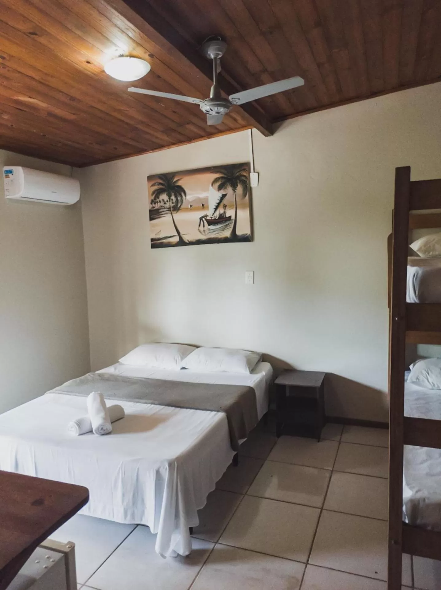 Bed in Pousada La Cabana