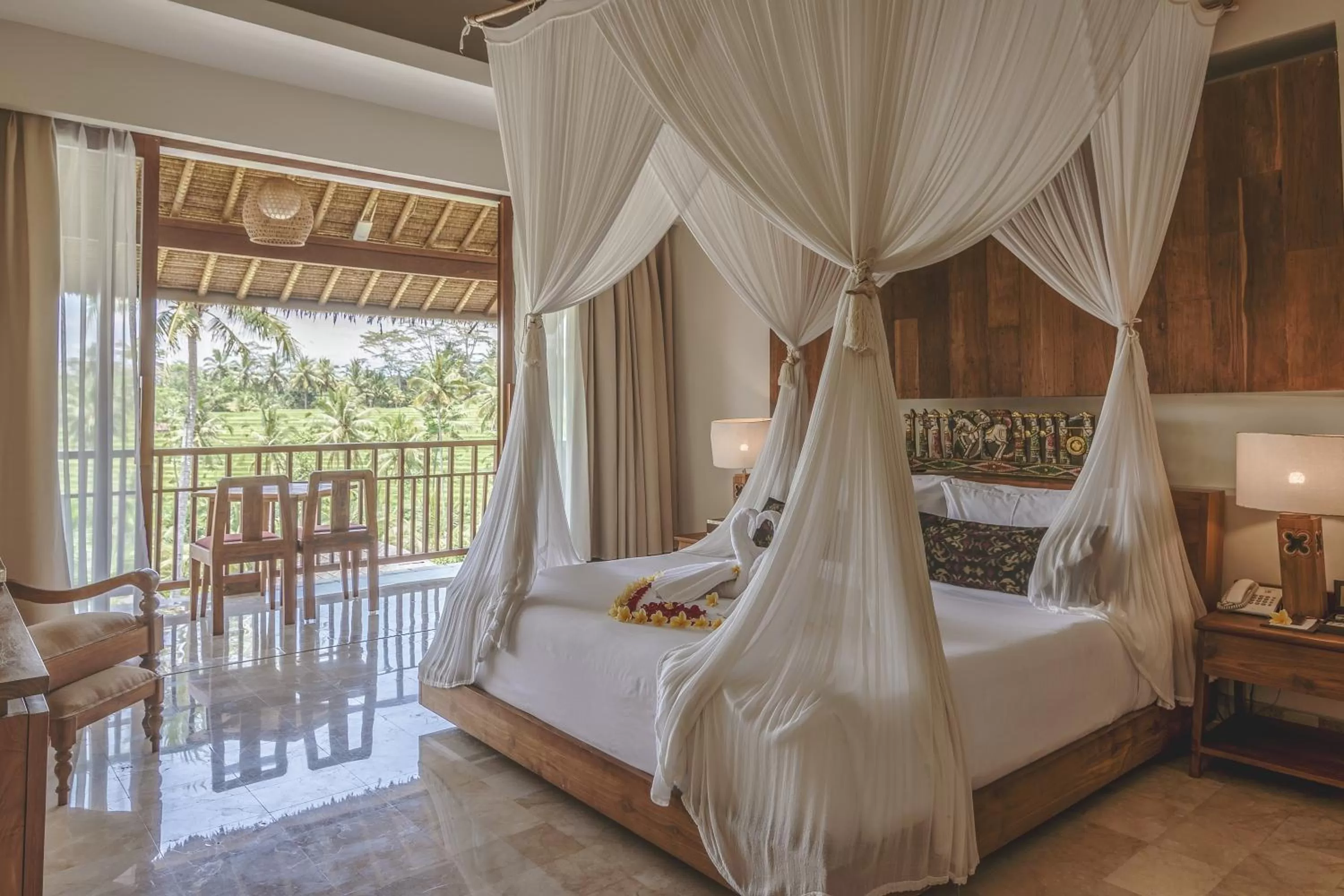 Bed in Puri Sebali Resort