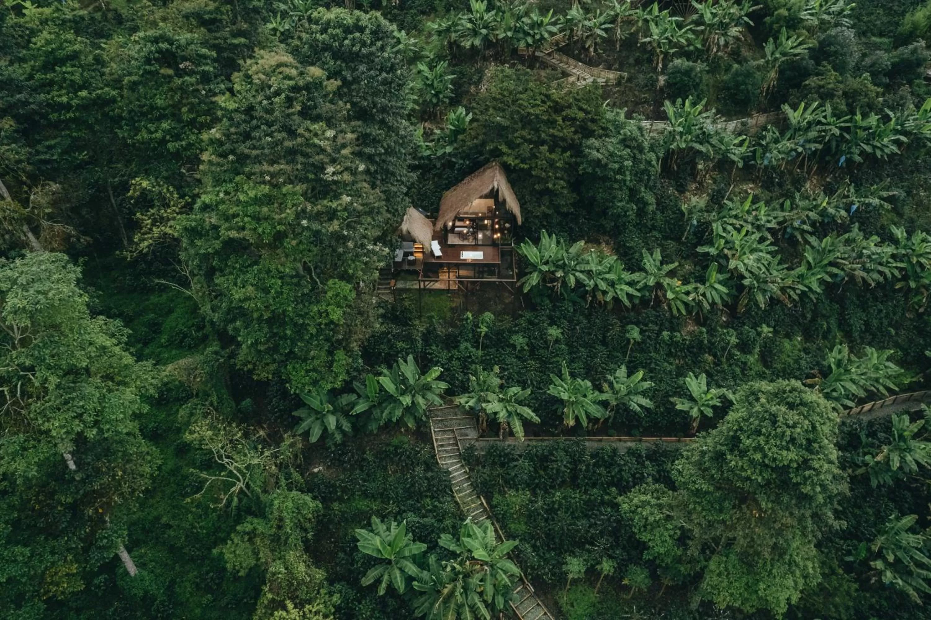 Bird's-eye View in La Cima Eco Hotel
