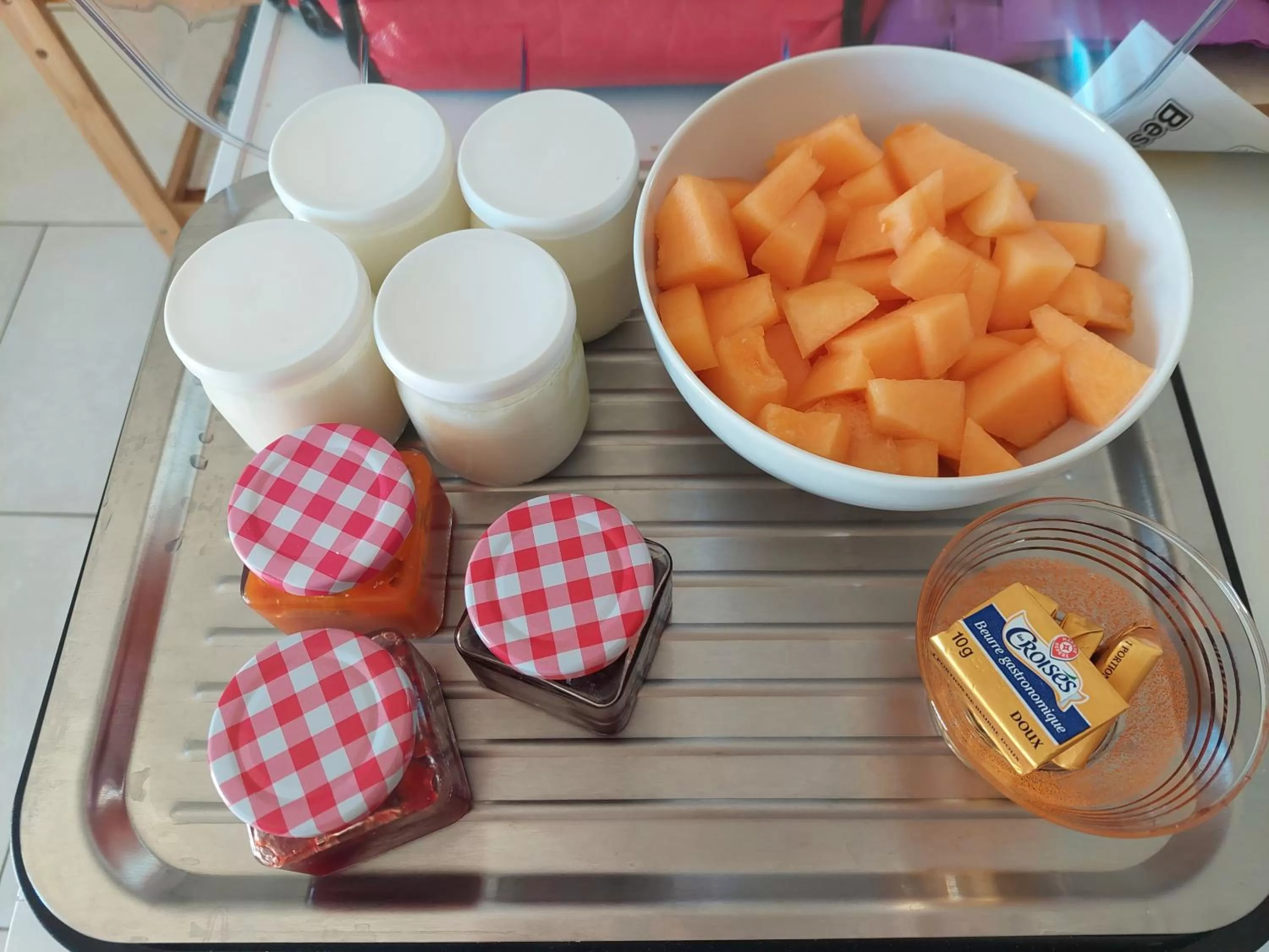 Breakfast in Maison d'Hôtes & Spa La Chêneraie-Provence Ventoux