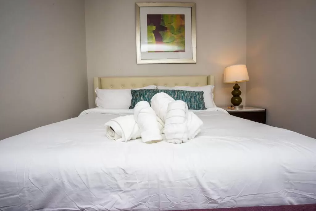 Bed in One Bedroom Apartment with Luxurious Furnitures