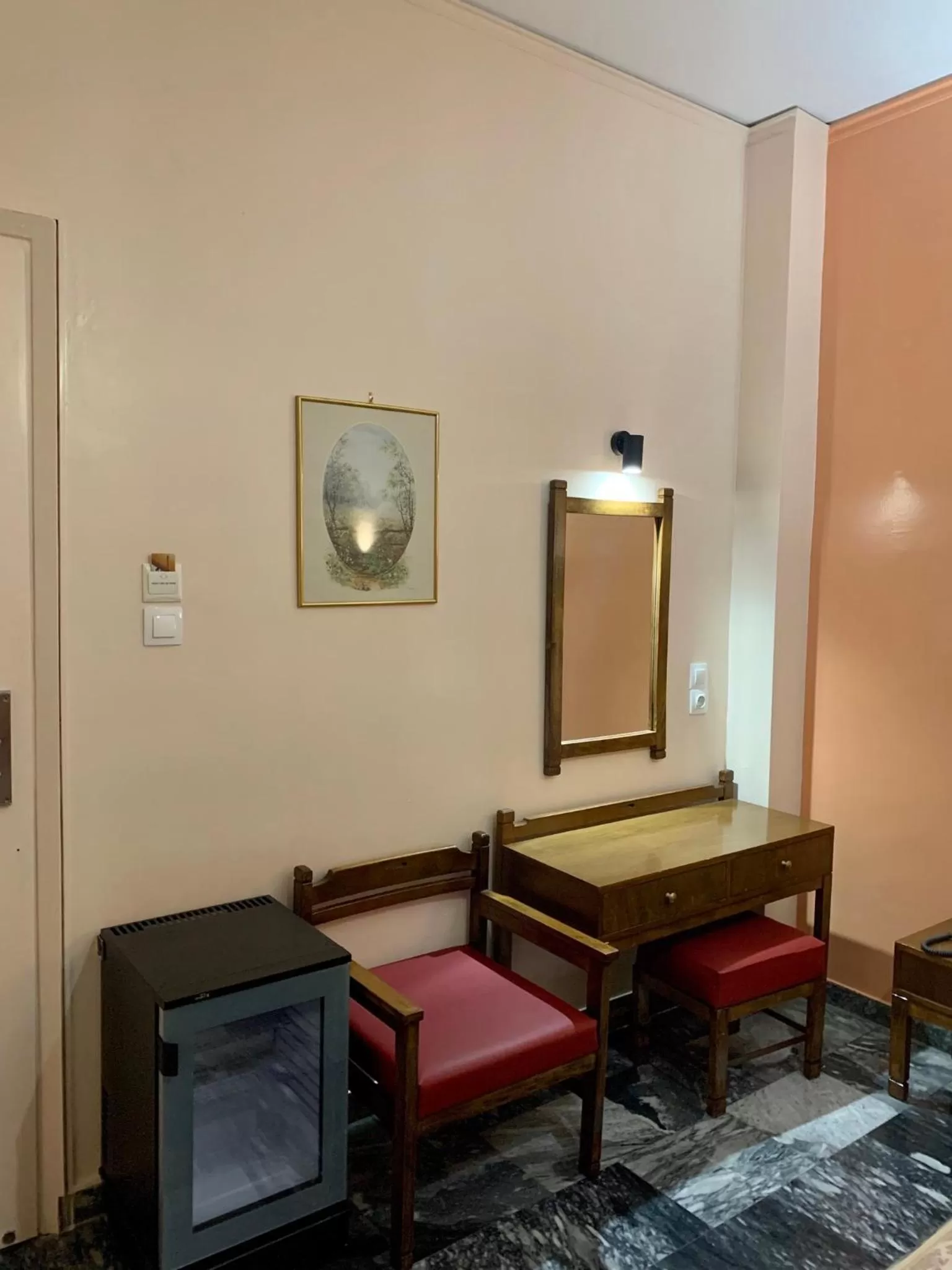 Seating area in Hotel Cosmos