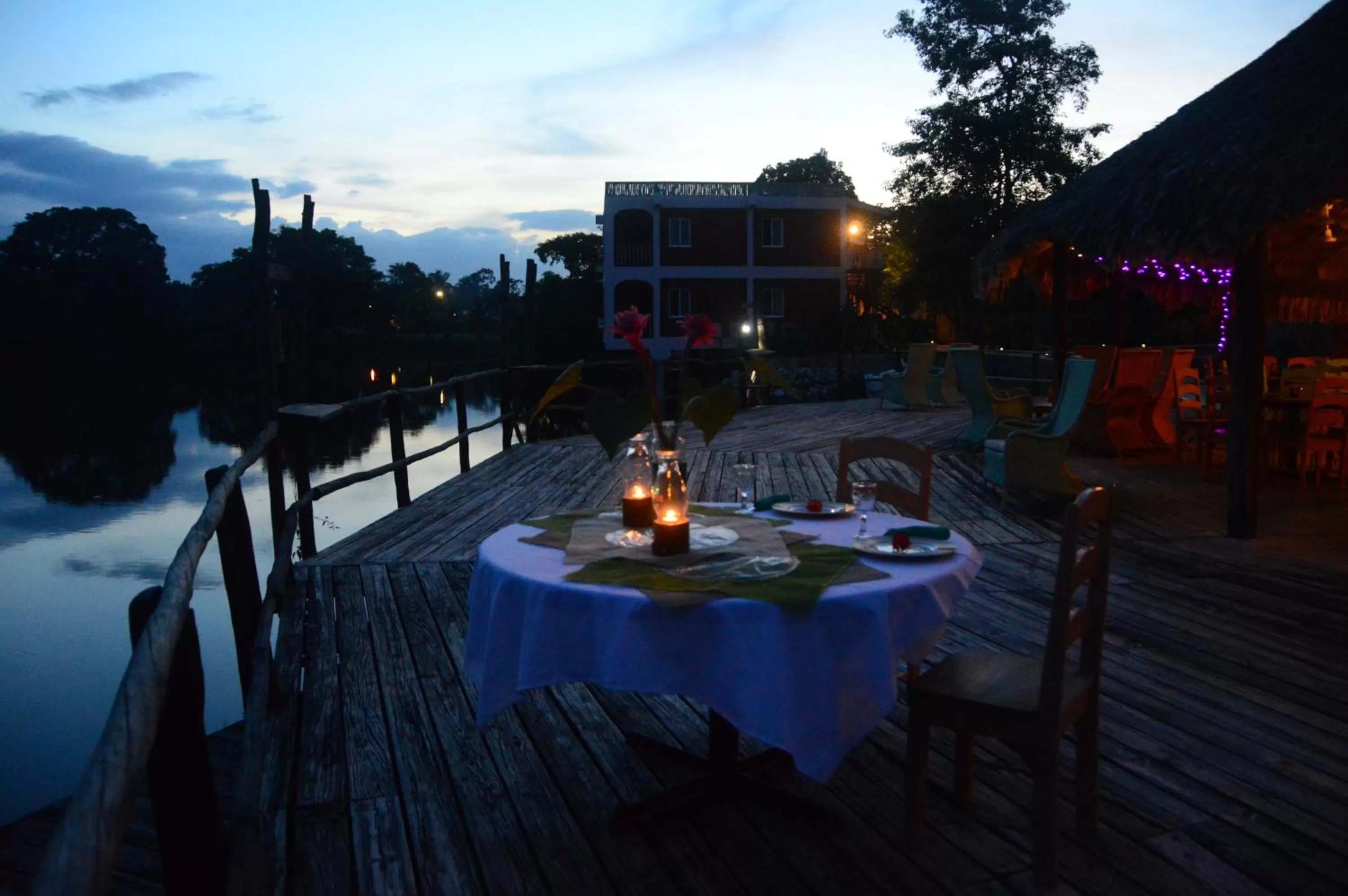 Patio in Lamanai Hotel & Marina