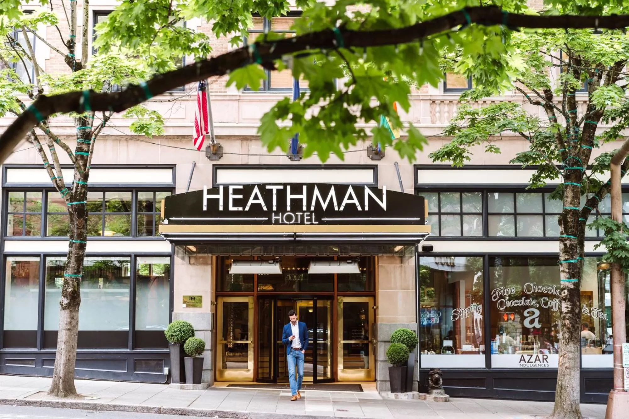 Property building in Heathman Hotel