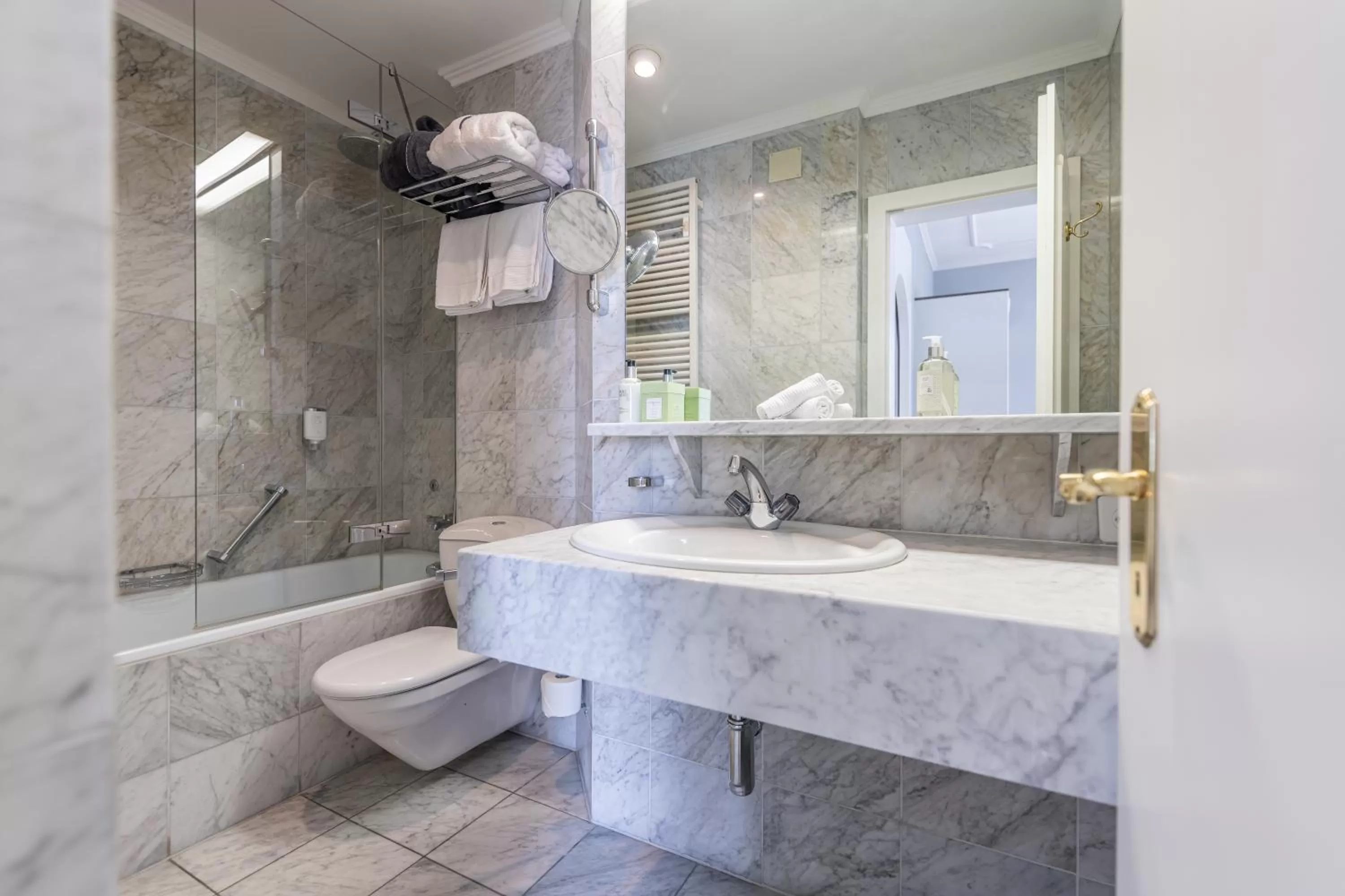 Bathroom in Romantik Hotel Schweizerhof & Spa Flims