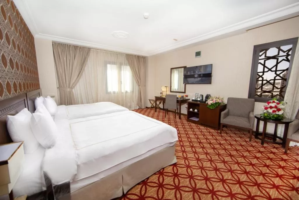 Bed in Dallah Taibah Hotel