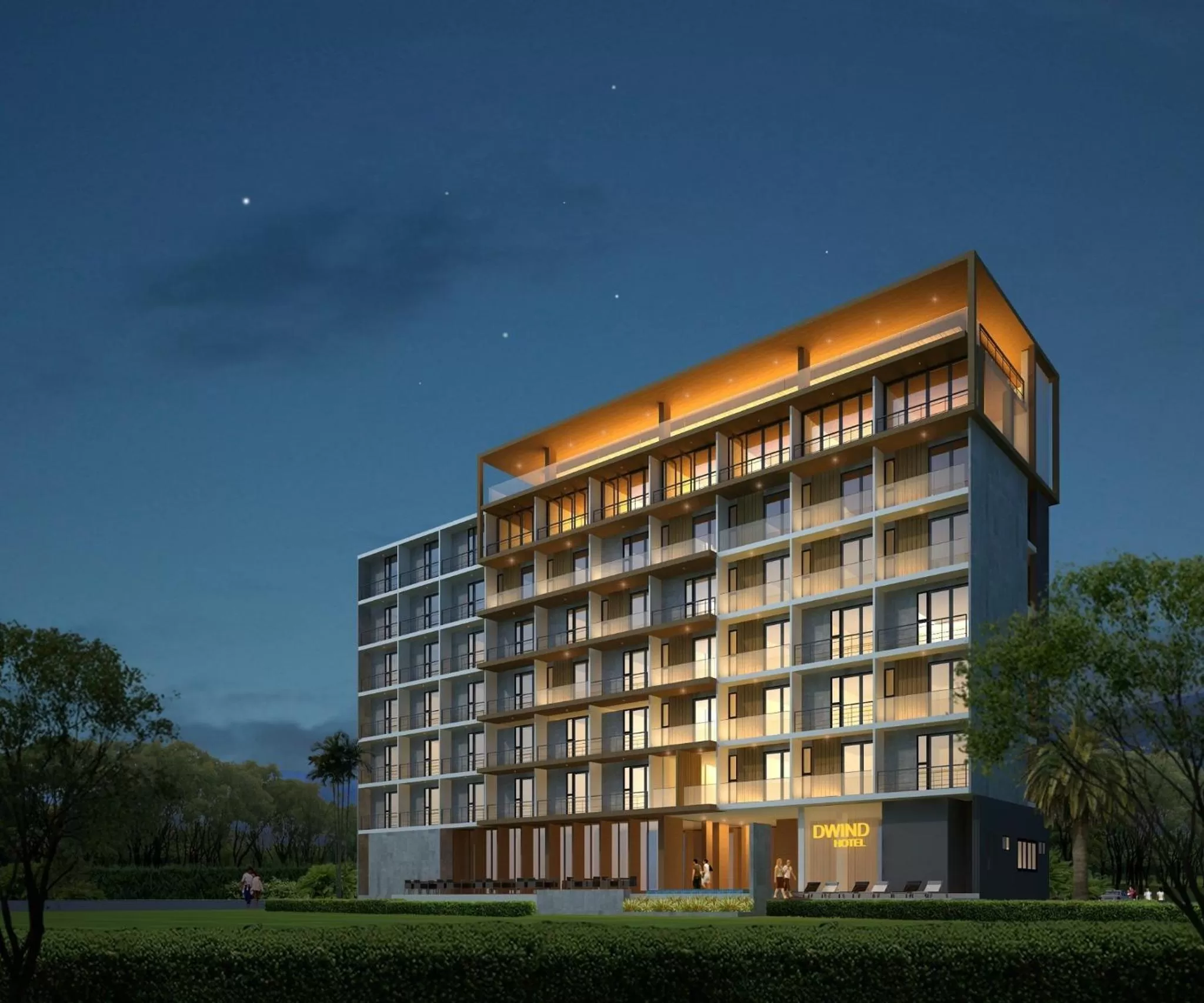 Facade/entrance in The Wind Hotel