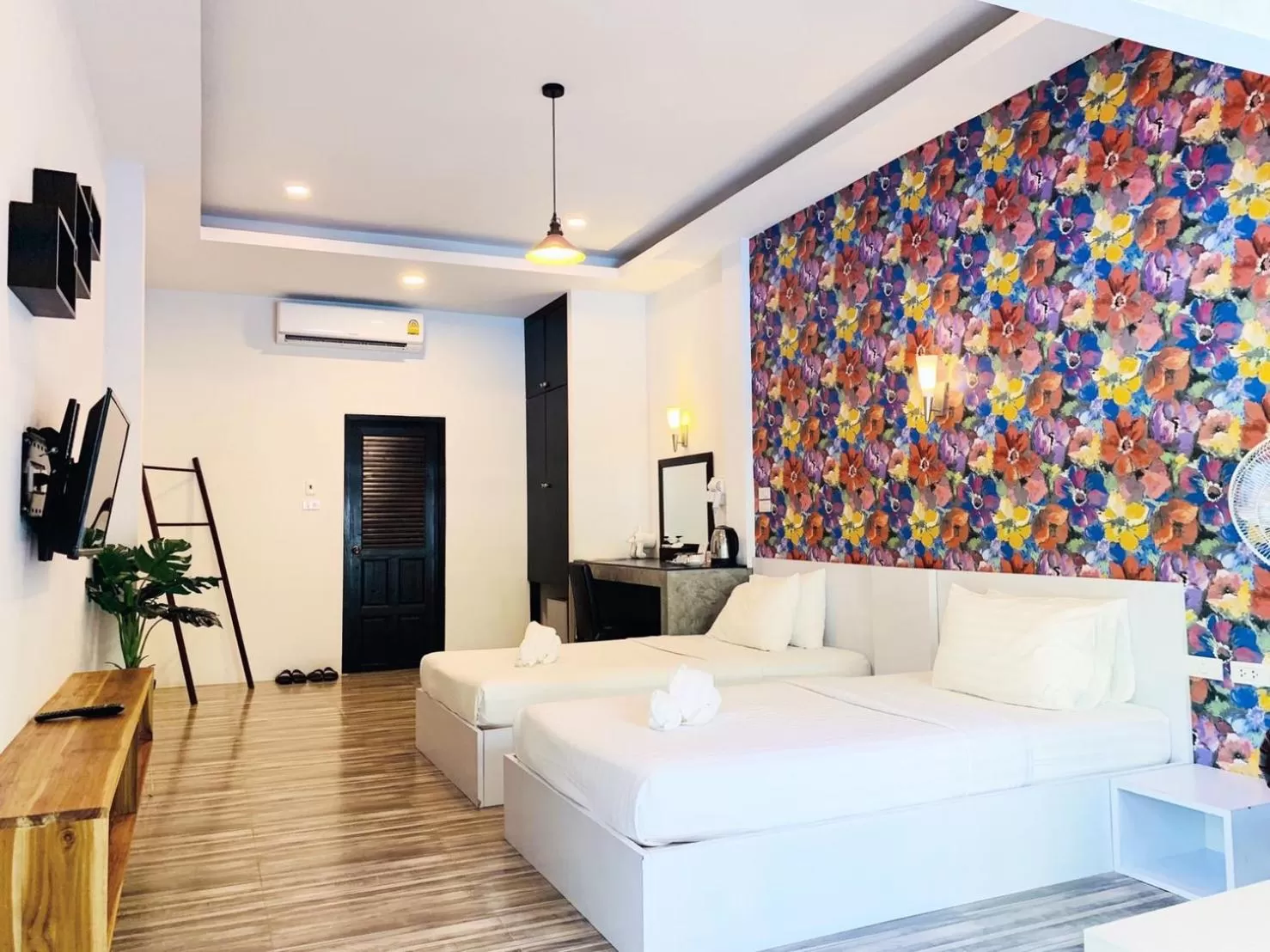 Twin Room with Pool View in Baan Suan Leelawadee Resort Nan