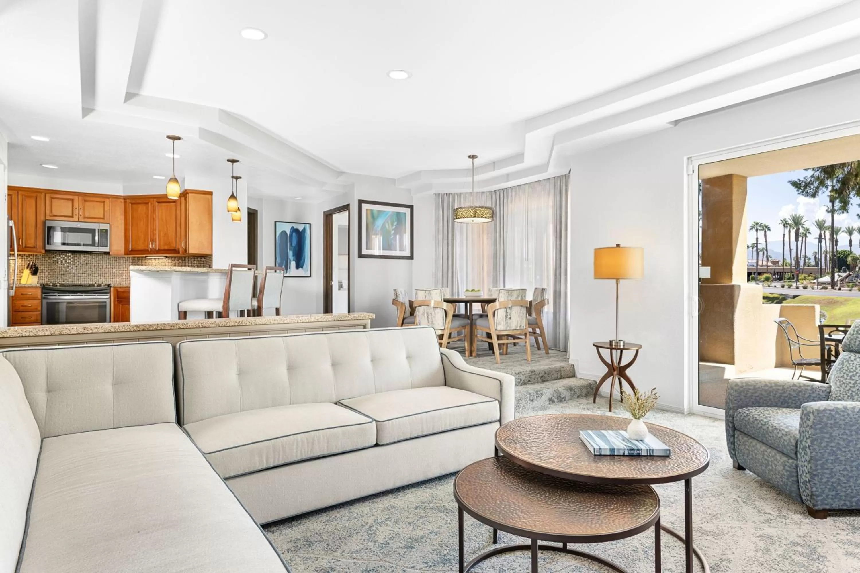 One-Bedroom Villa with Balcony, Fireplace and Roll-in Shower - Mobility Accessible in Marriott's Desert Springs Villas I