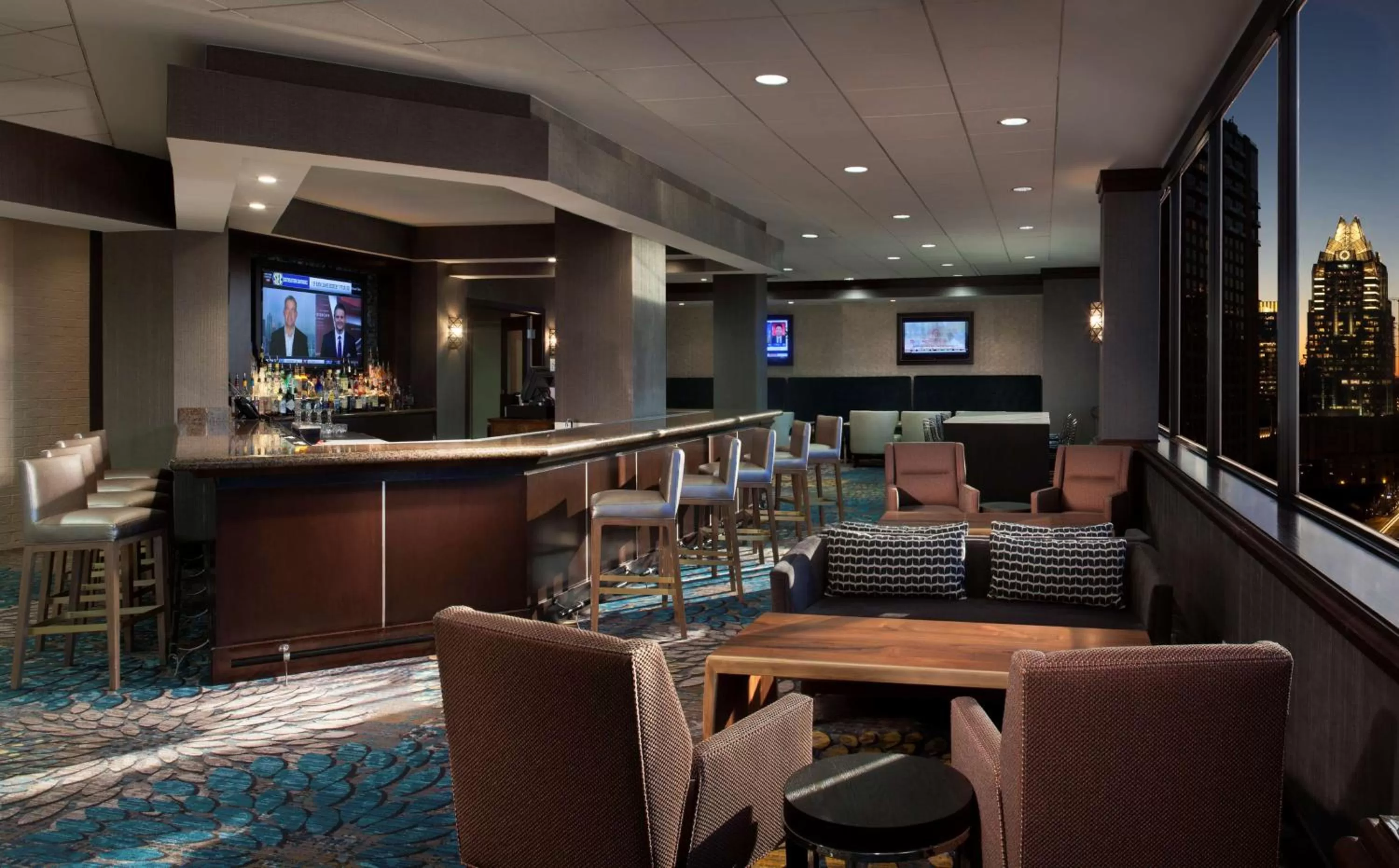 Lounge or bar in Hilton Garden Inn Austin Downtown