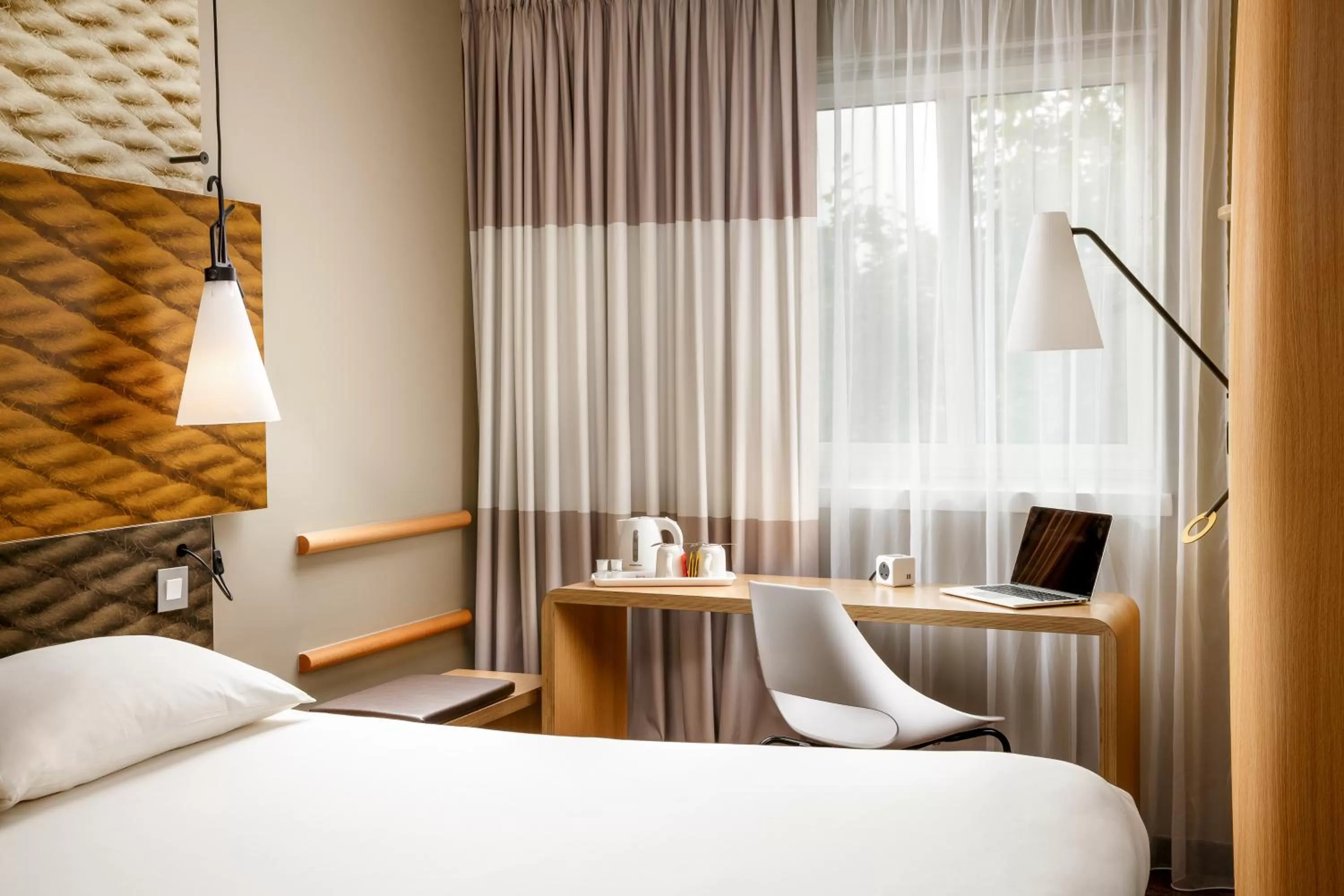 Decorative detail, Bed in ibis London Barking