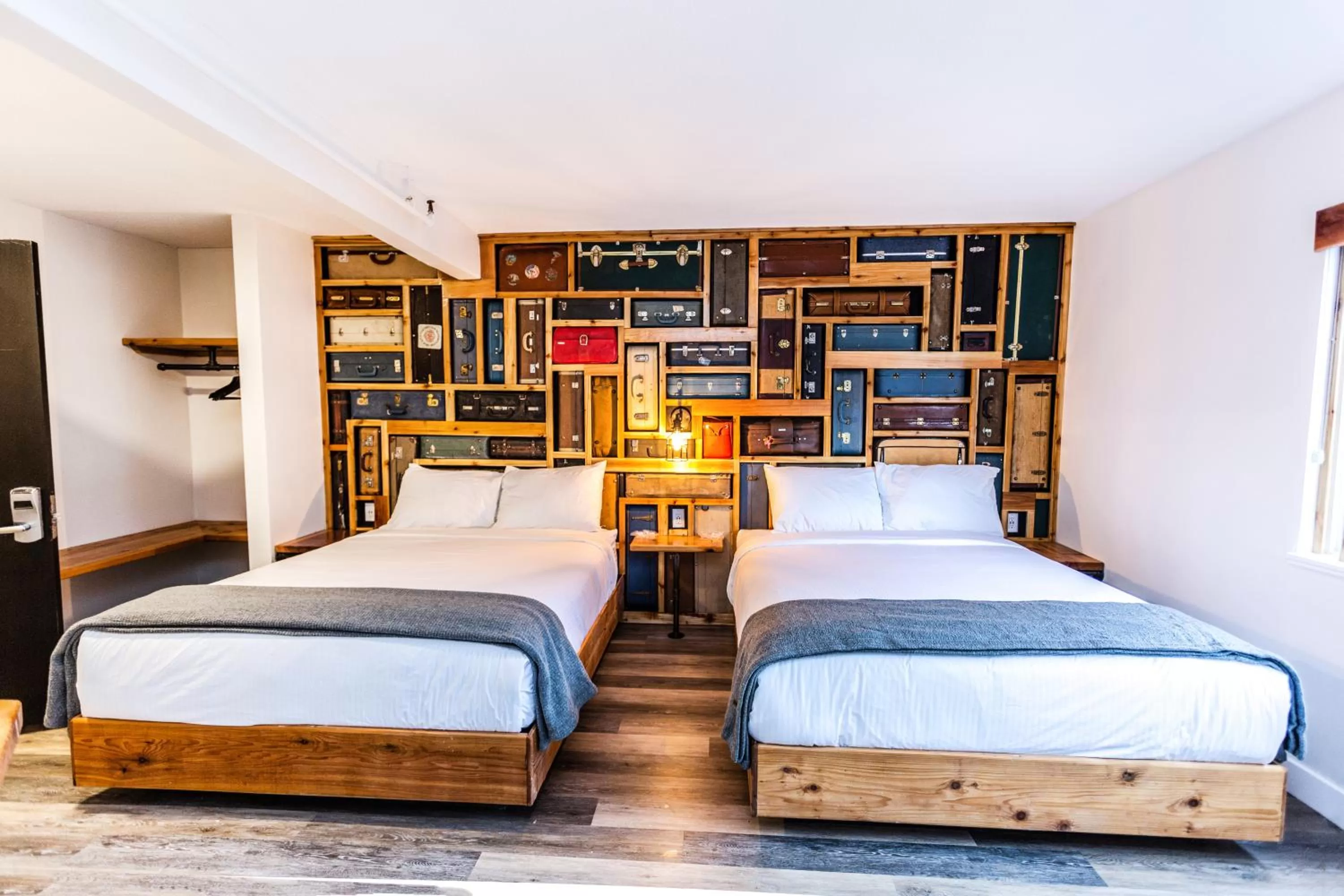 Photo of the whole room, Bed in Crash Hotel Squamish