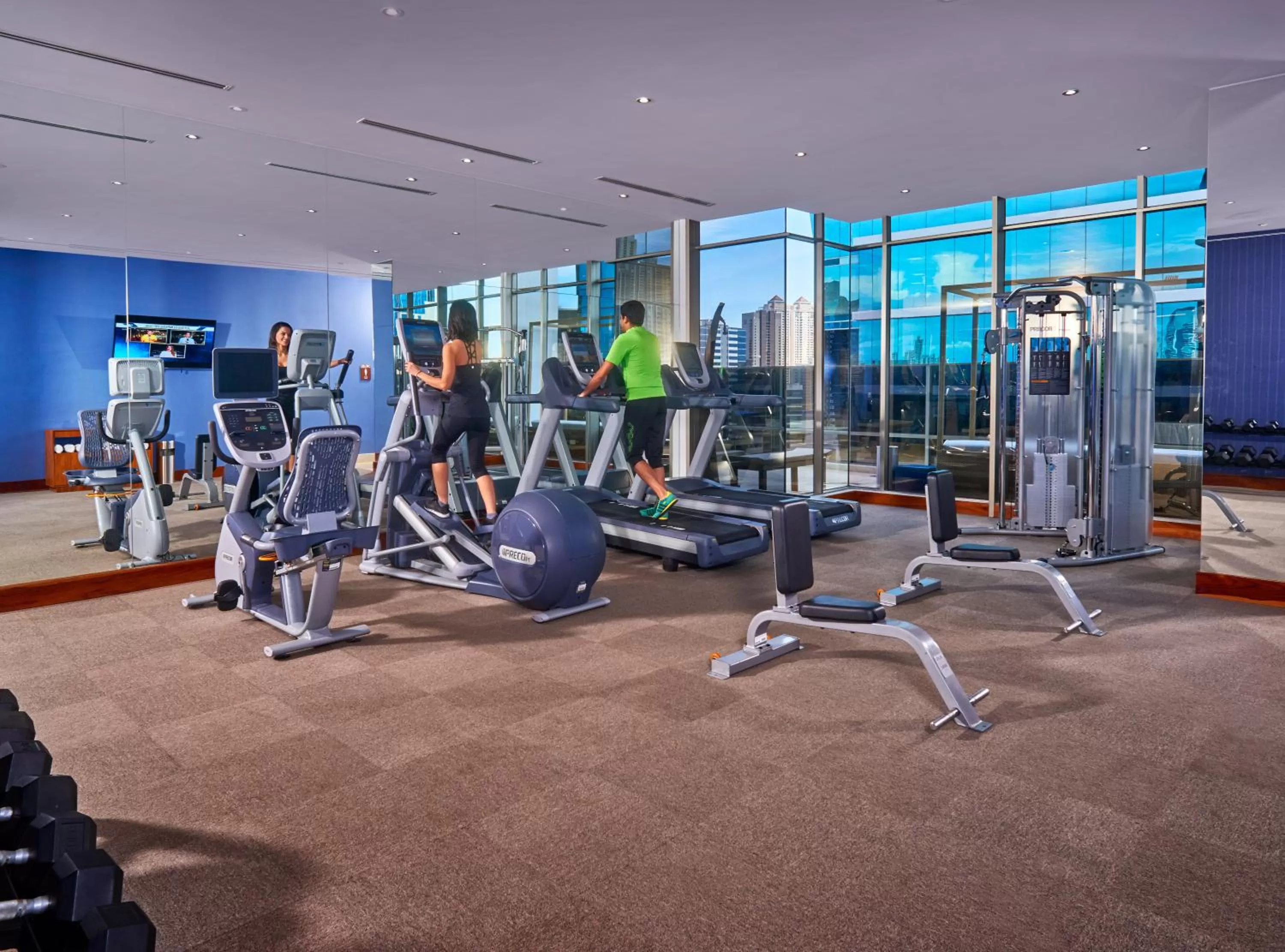 Fitness centre/facilities in Global Hotel Panama