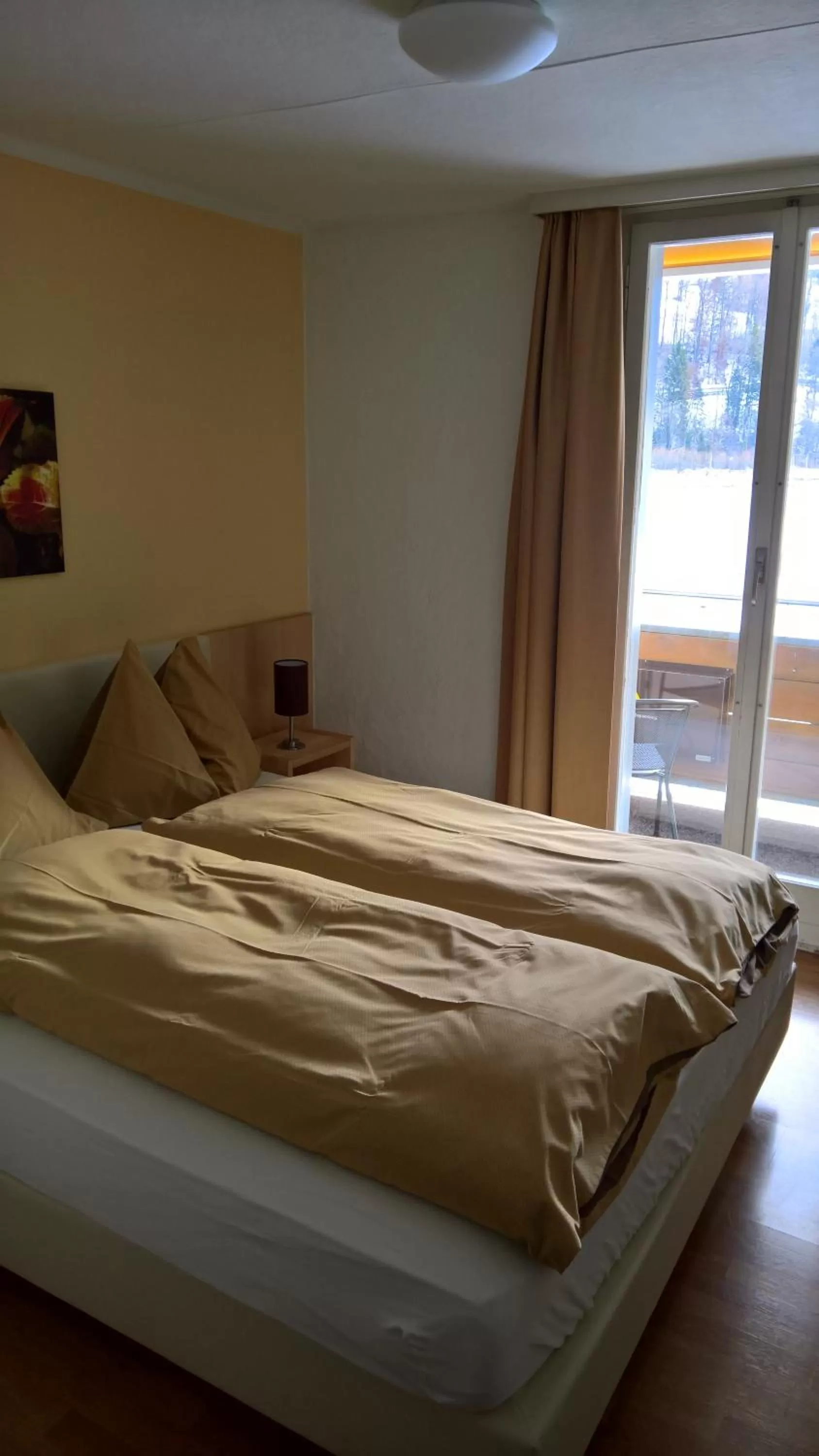 Bed in Jungfrau Hotel