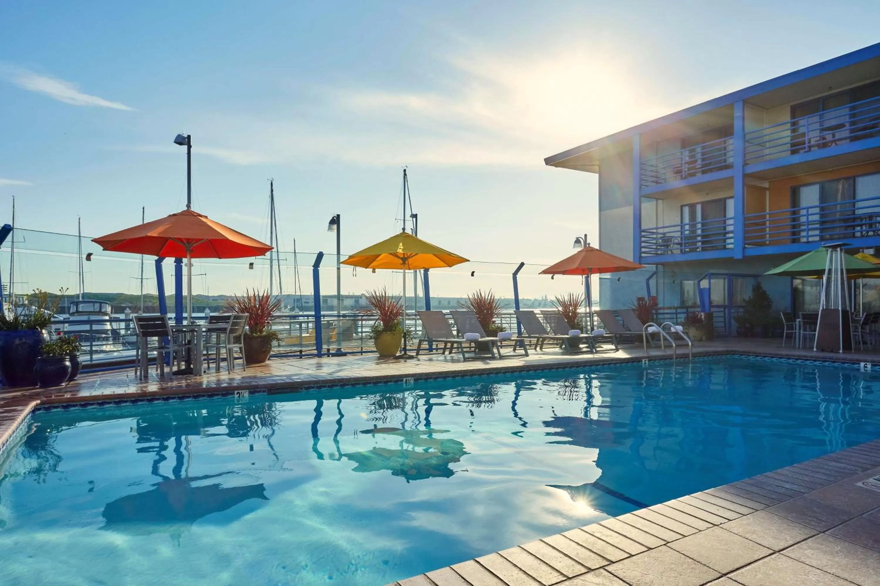 Pool view in Waterfront Hotel, part of JdV by Hyatt