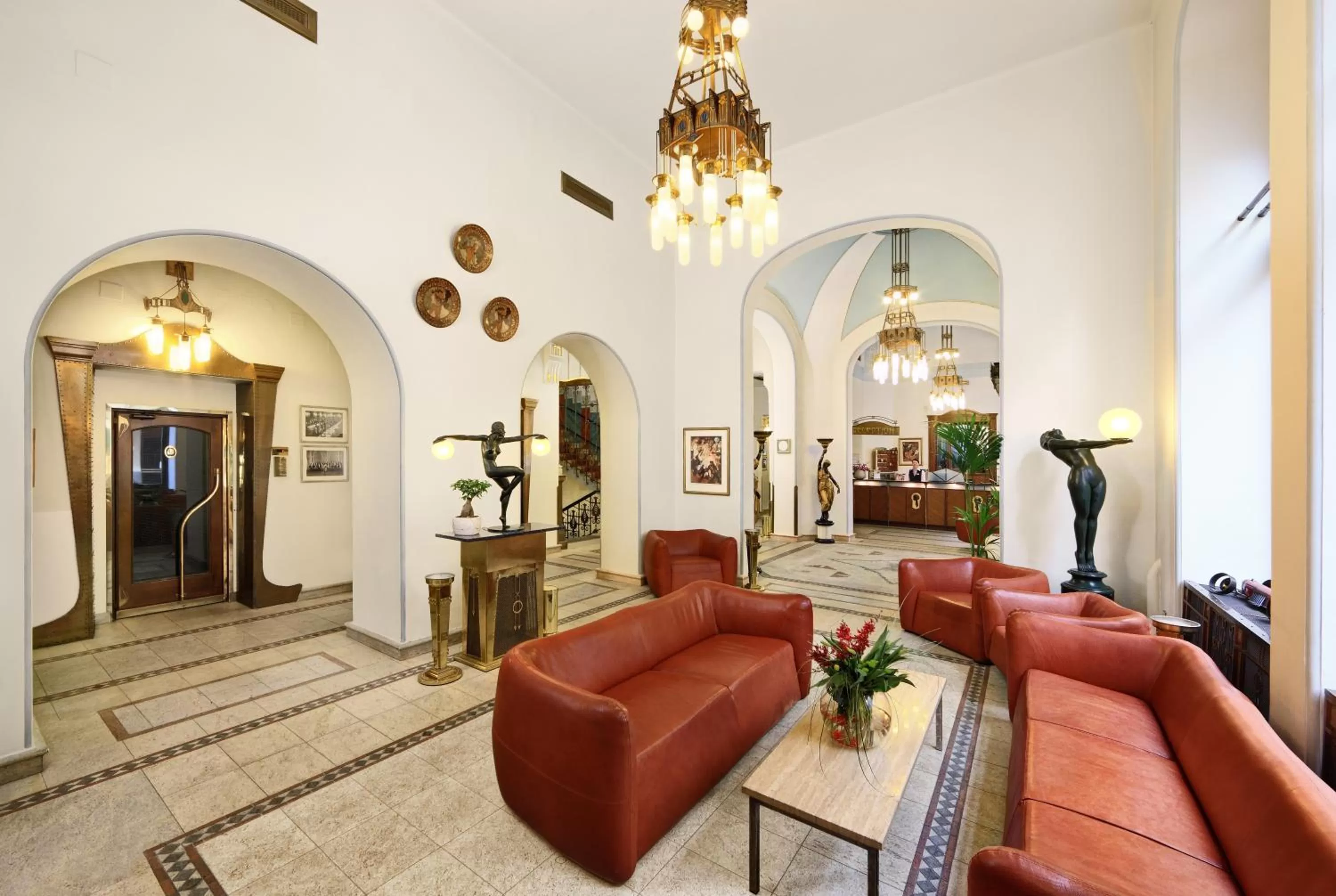 Lobby or reception in Hotel Paris Prague