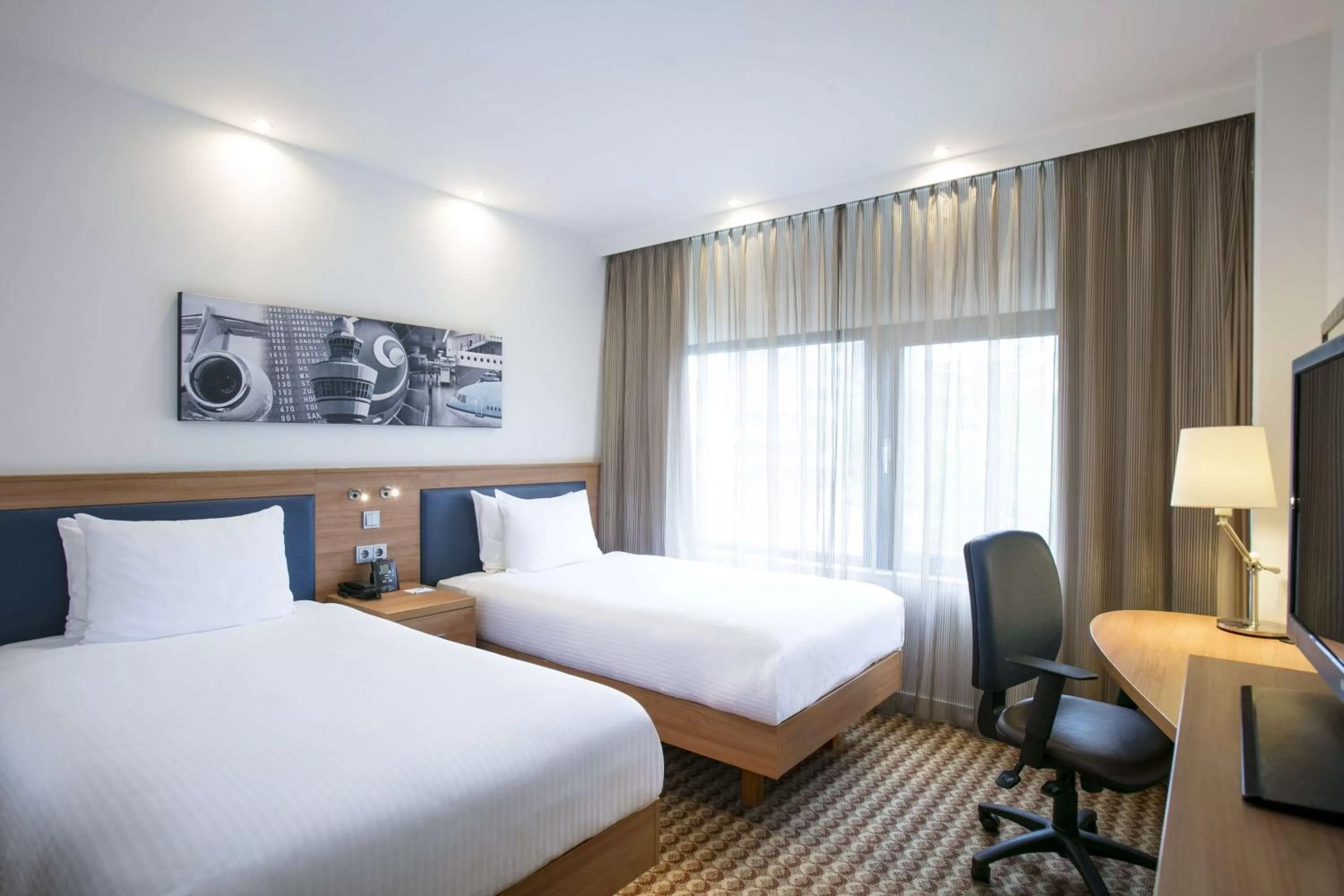 Bed in Hampton by Hilton Amsterdam Airport Schiphol
