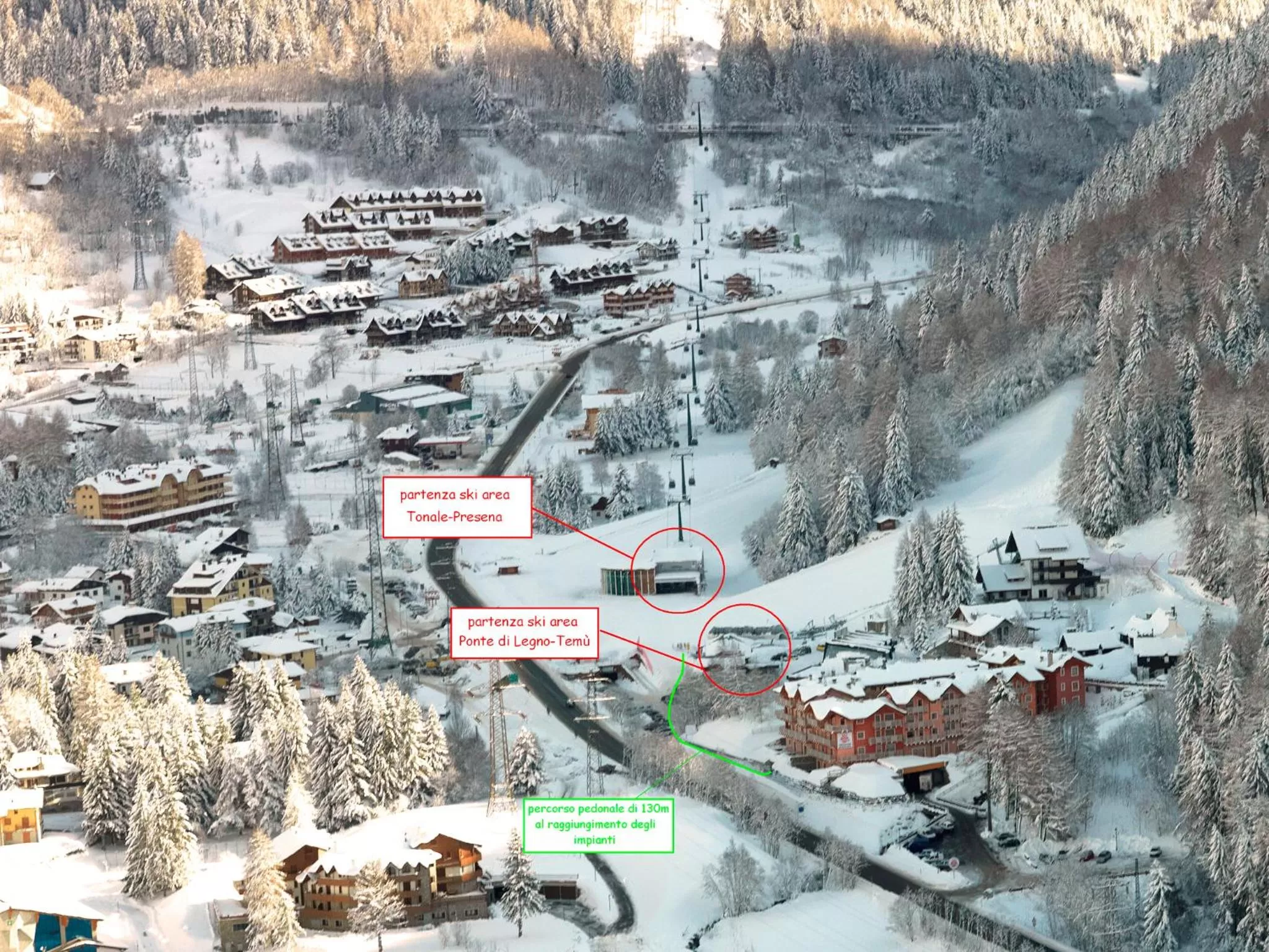 Area and facilities, Winter in Residence Adamello Resort