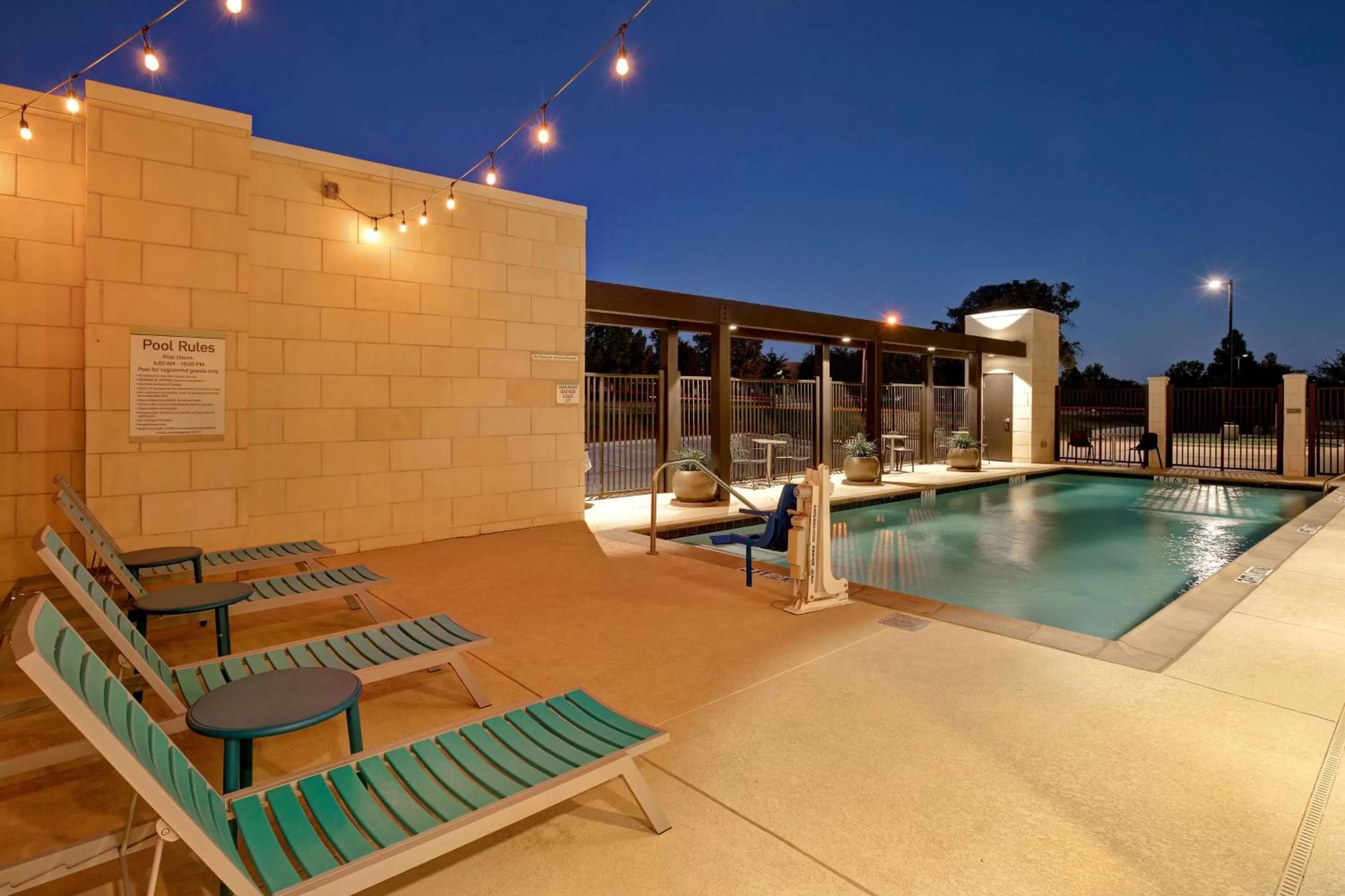 Pool view in Home2 Suites By Hilton Lewisville Dallas