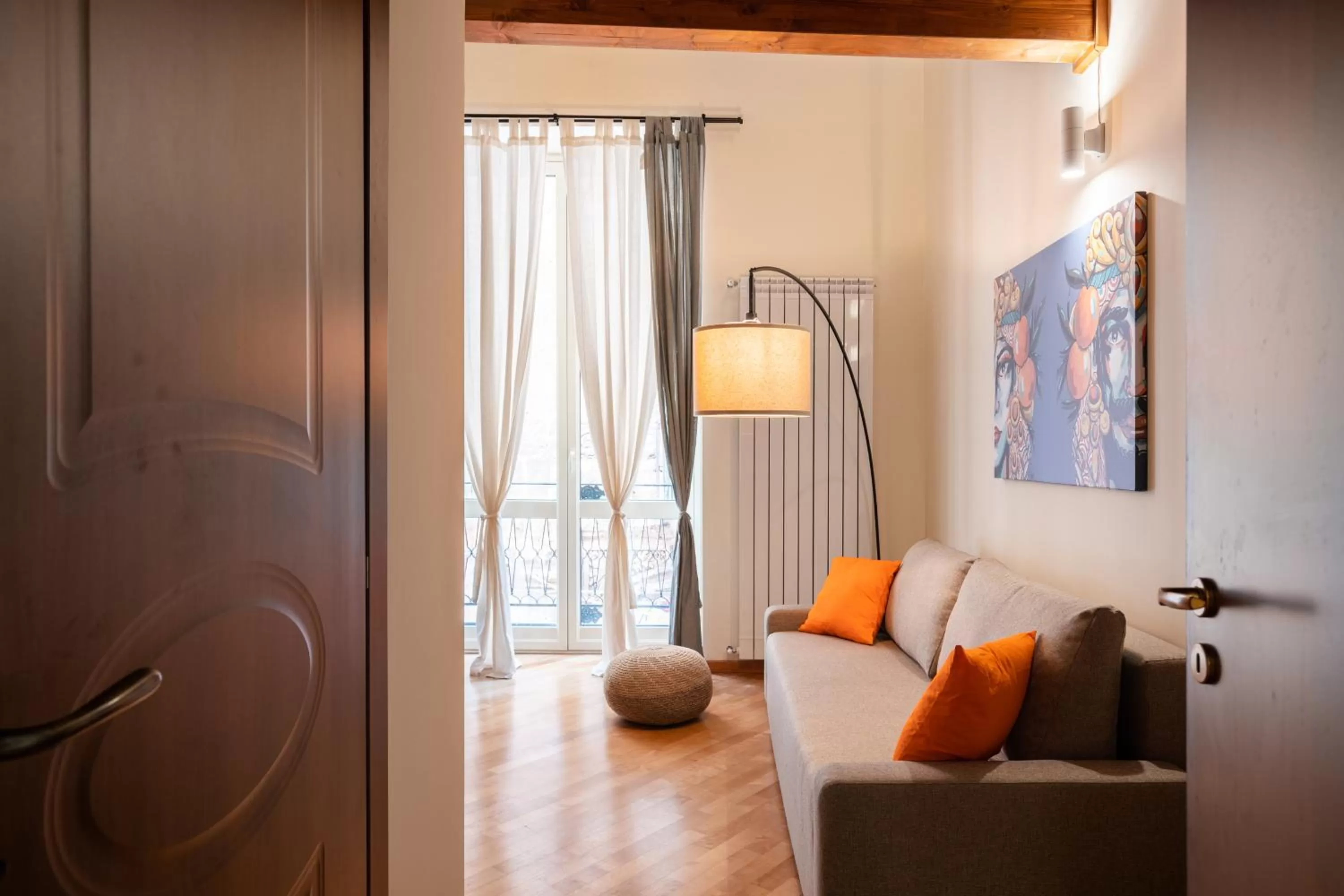 Living room in Open Sicily Residence - Central Apartments Near Quattro Canti
