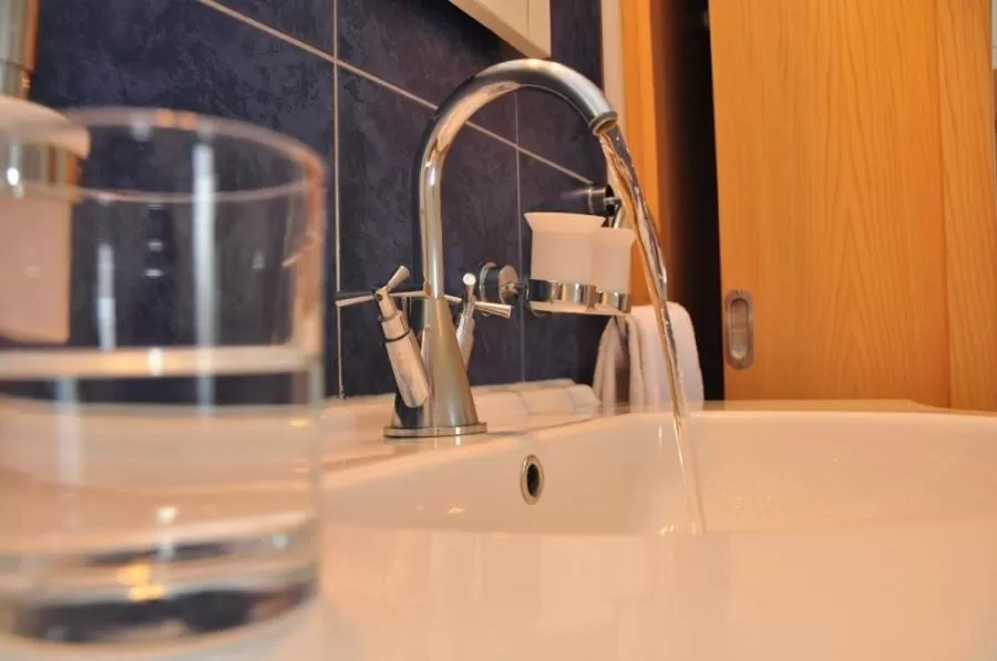 Bathroom in Gästehaus Bernhard