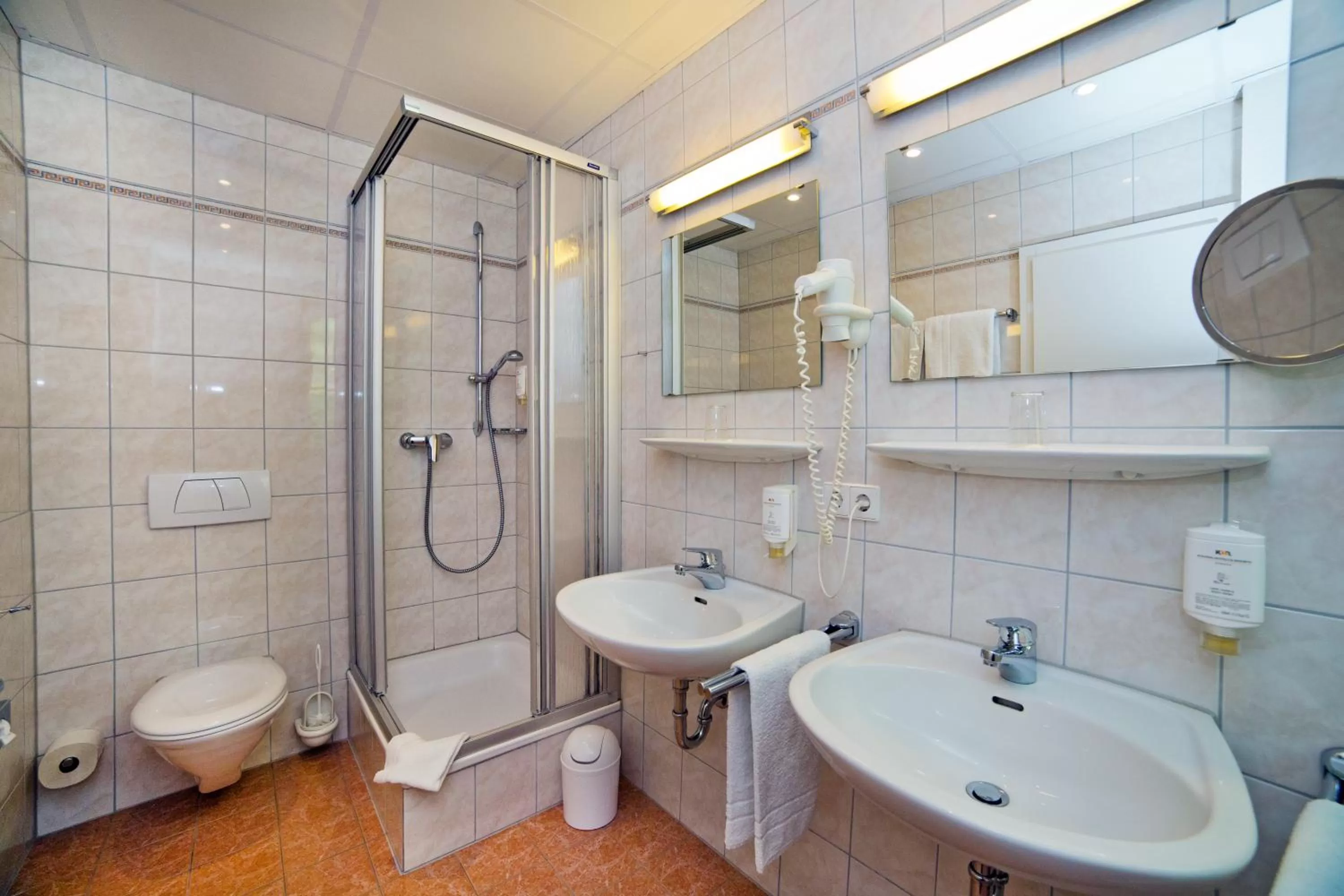 Bathroom in Stadthotel Freiburg Kolping Hotels & Resorts