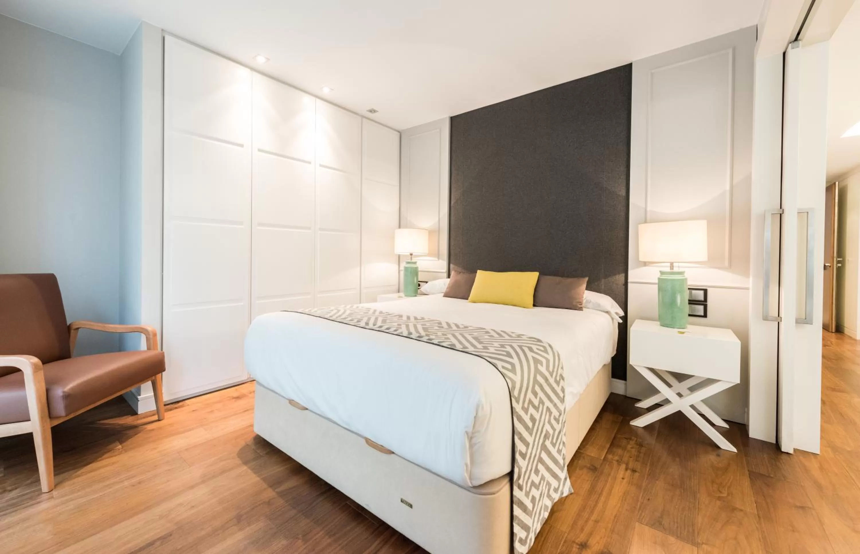 Bedroom, Bed in Gran View Apartments