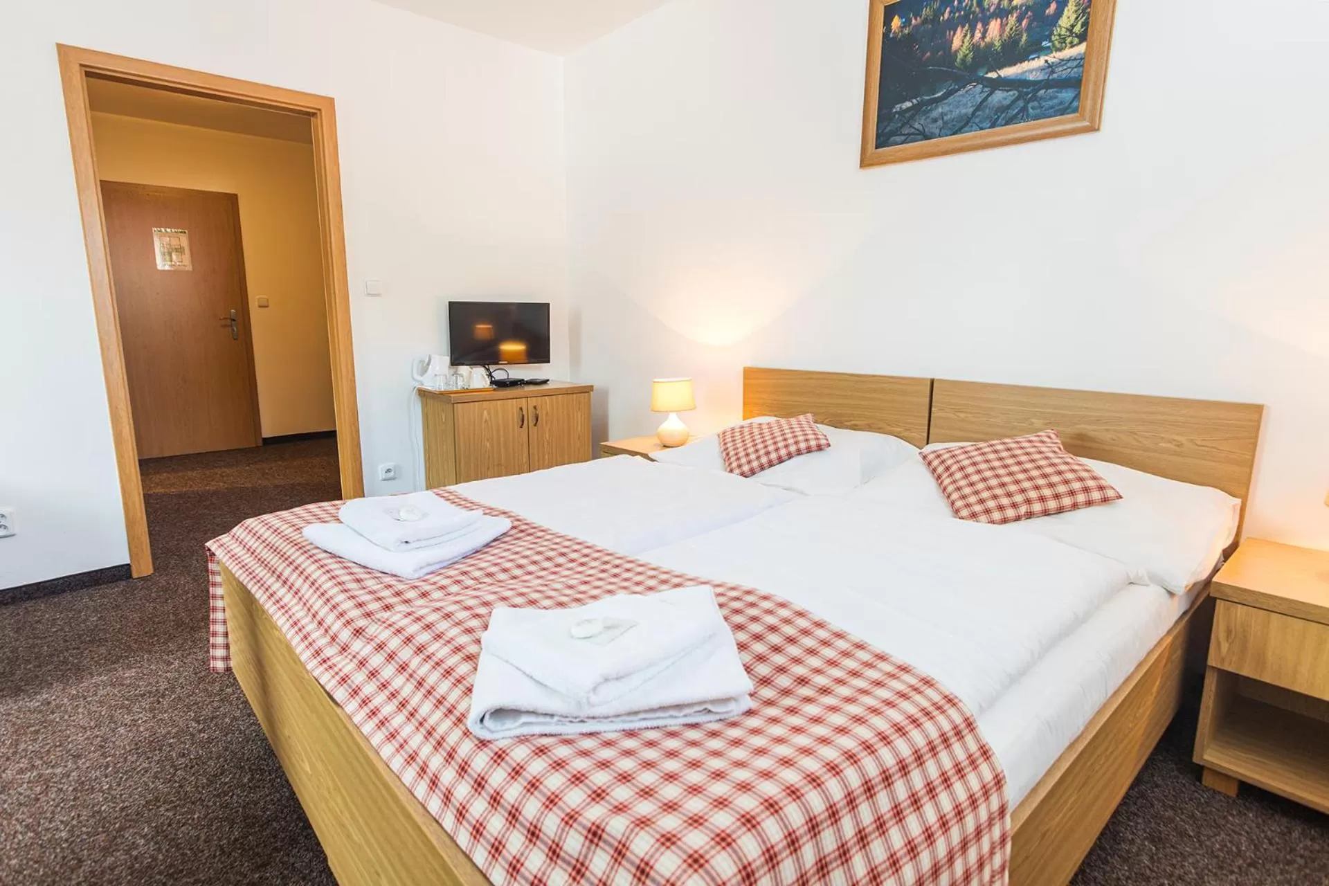 Bed in Hotel Seifert