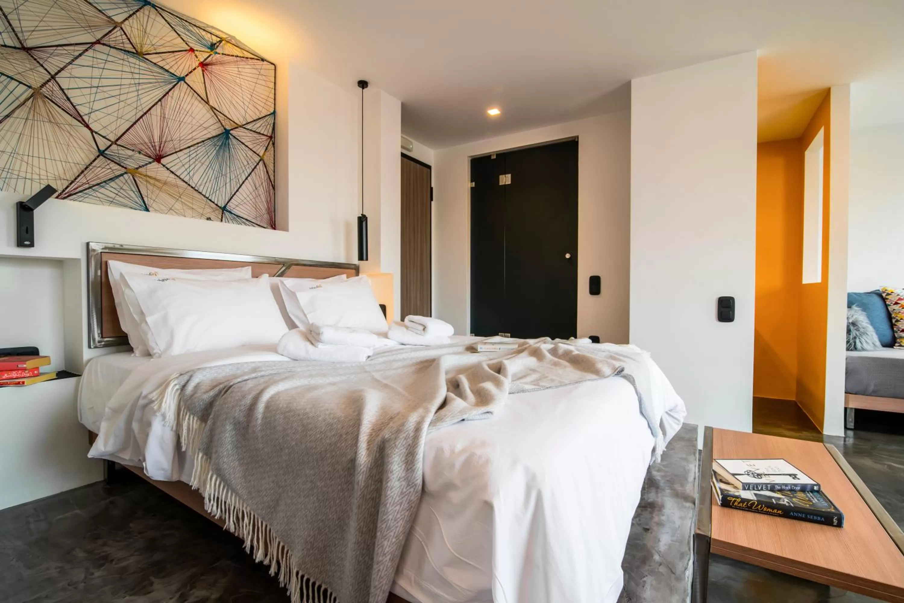 Bed in AthinA STREETAPARTMENTS