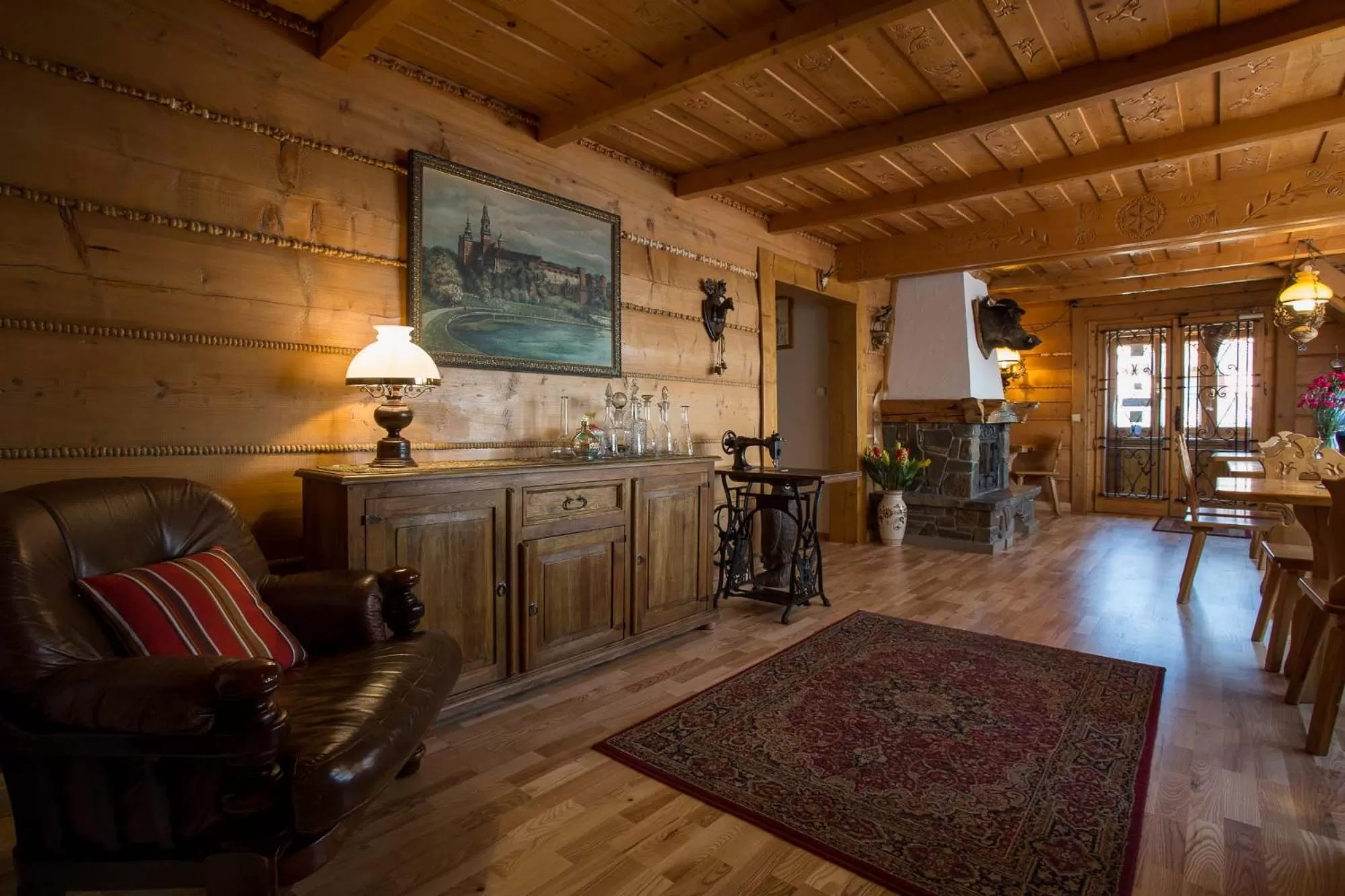 Communal lounge/ TV room, Seating Area in Rezydencja Bambi