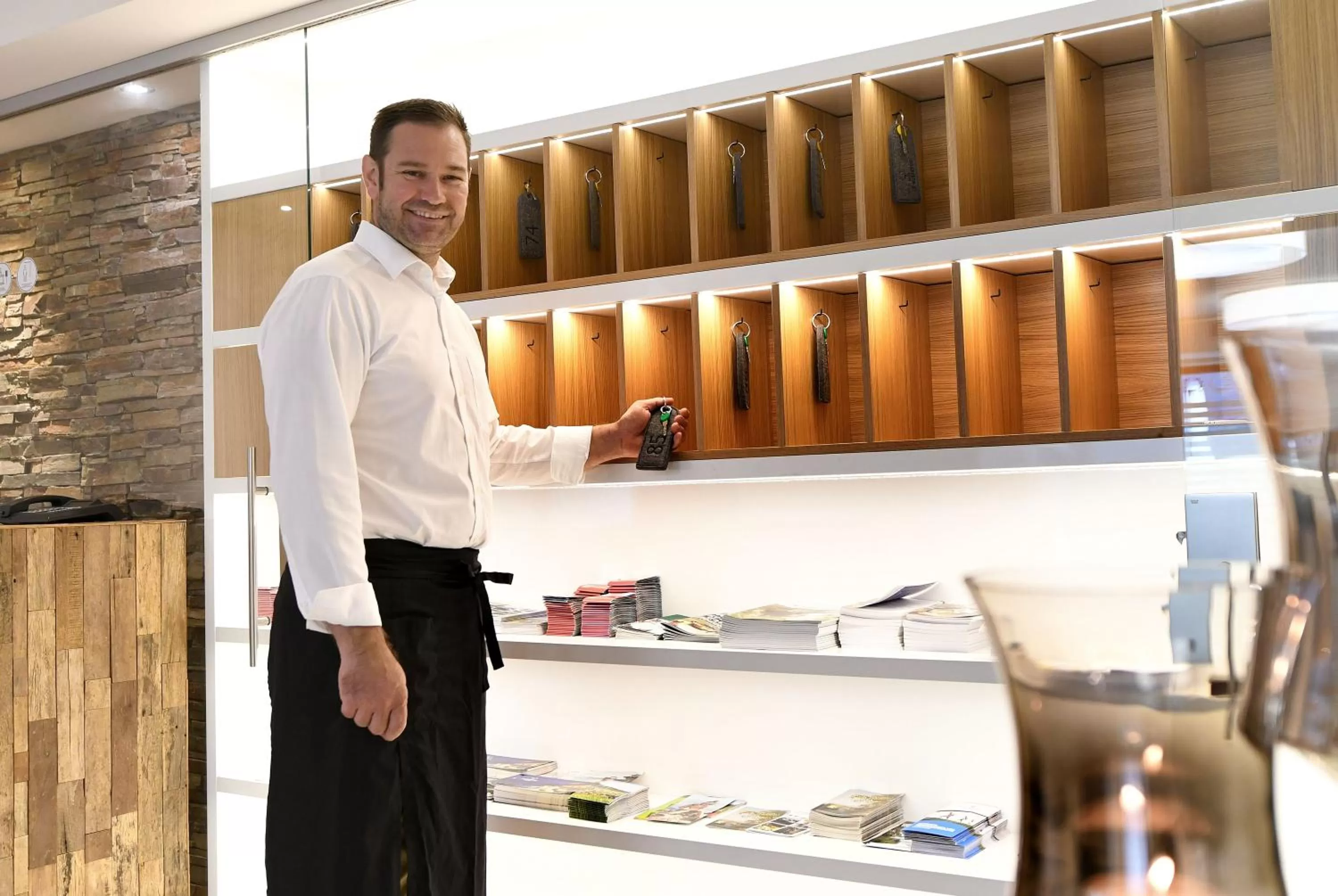 Lobby or reception in St Hubertus BnB