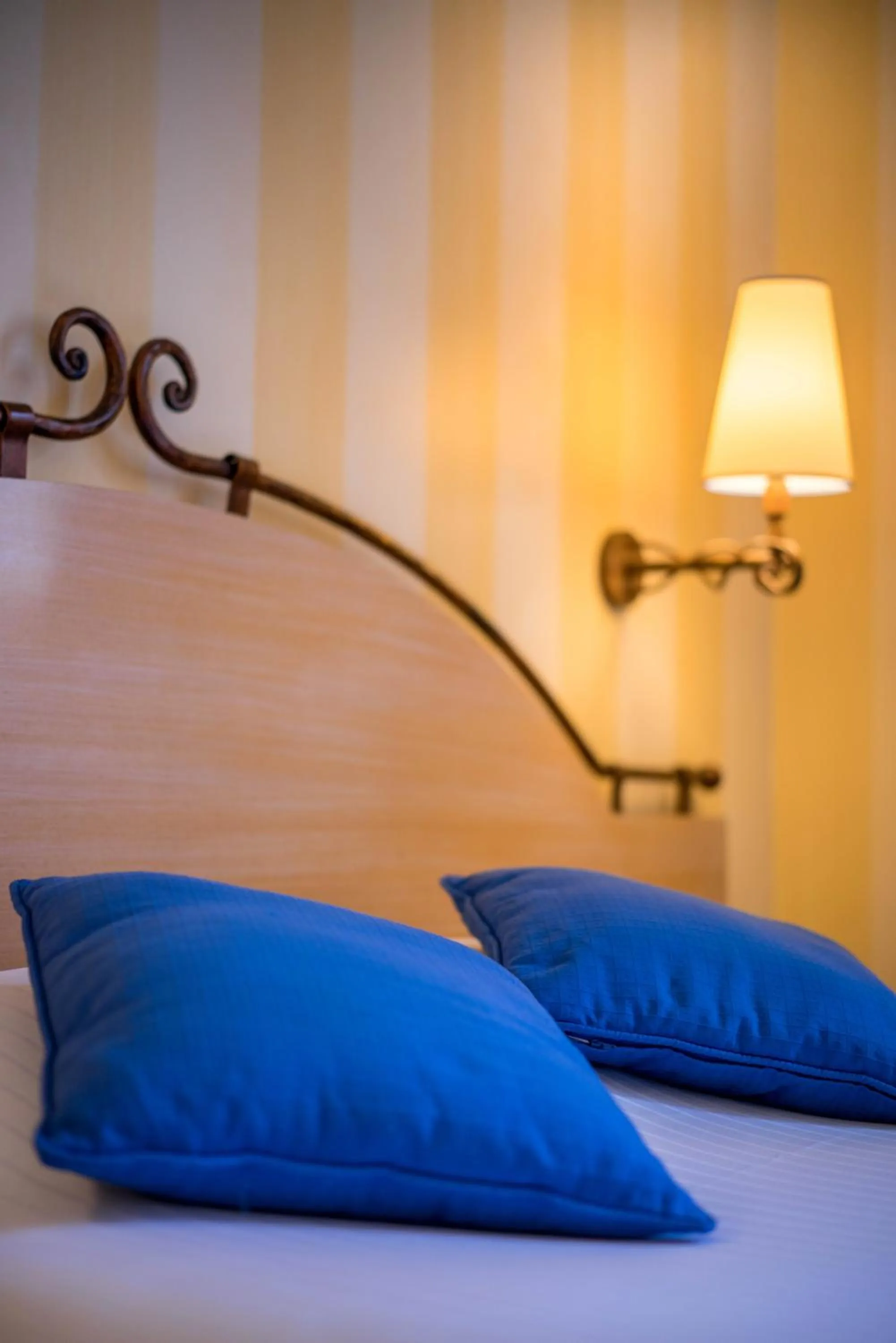 Bed in Hotel Delambre