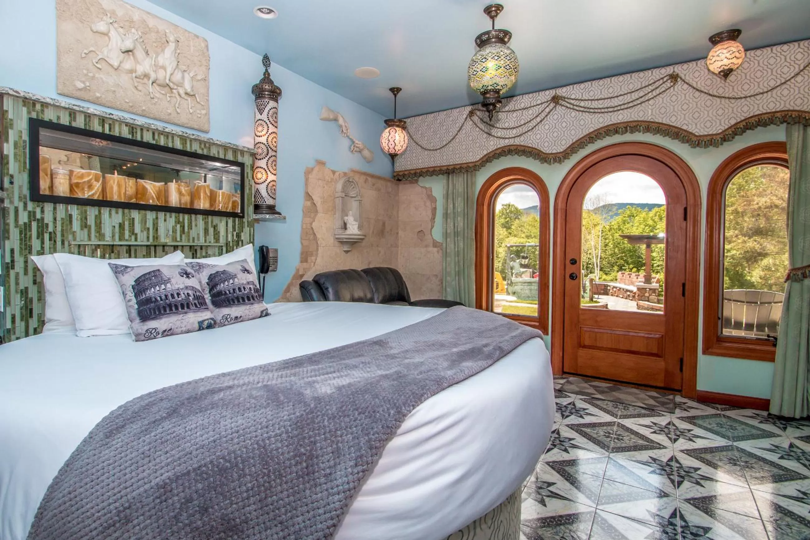 Bed in Adventure Suites