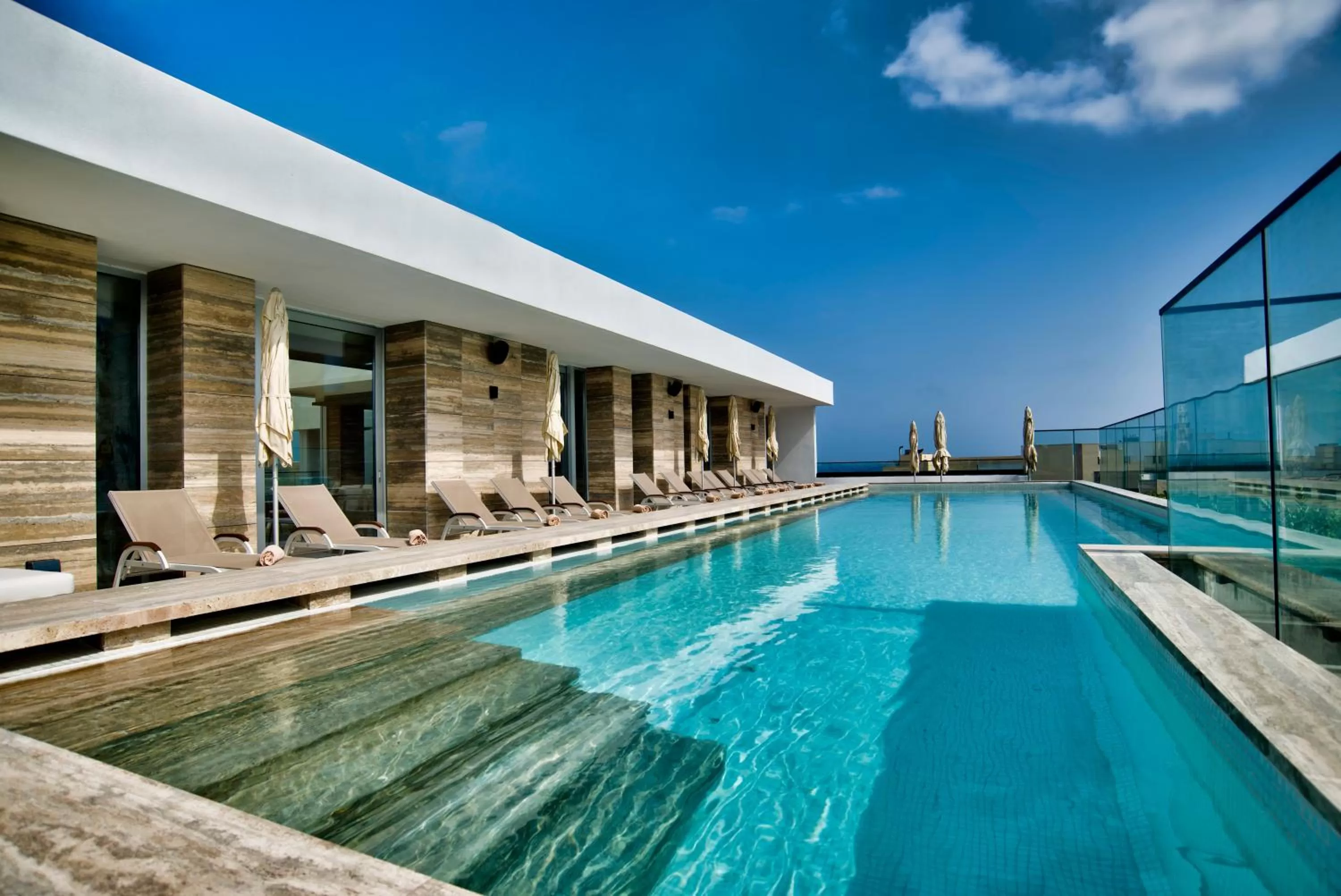 Swimming pool in Number 11 St Julian's Malta - Handwritten Collection