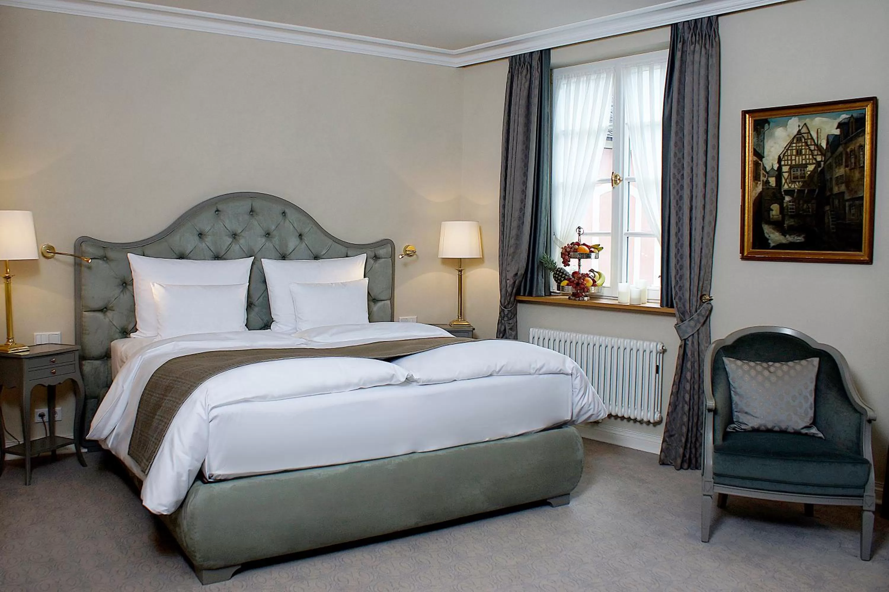 Bed in Romantik Hotel Zur Glocke