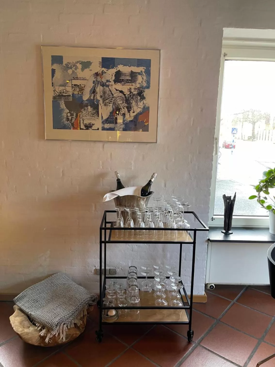 Living room, Bed in City Hotel Nattergalen