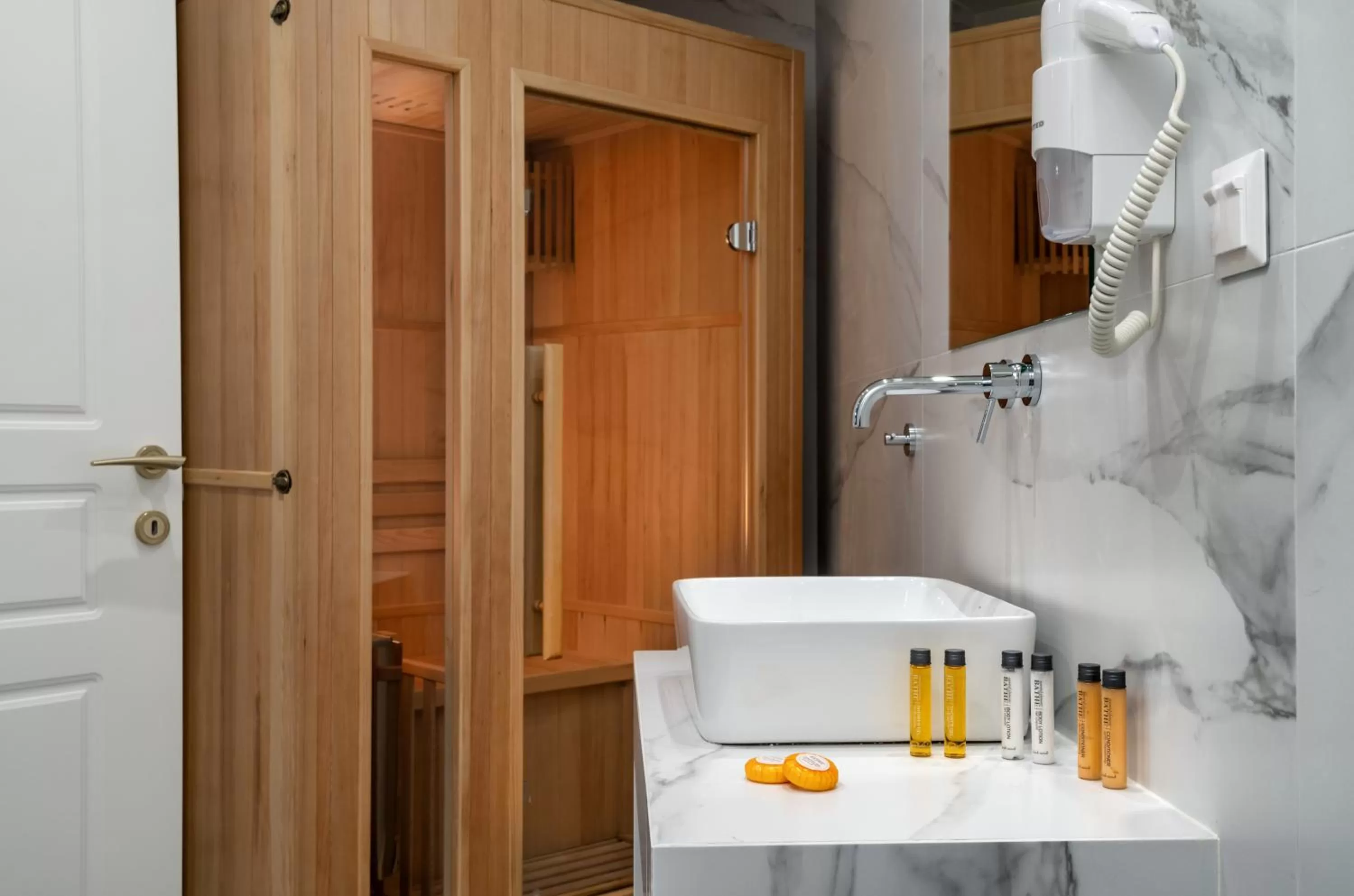 Shower in Evripidou Suites