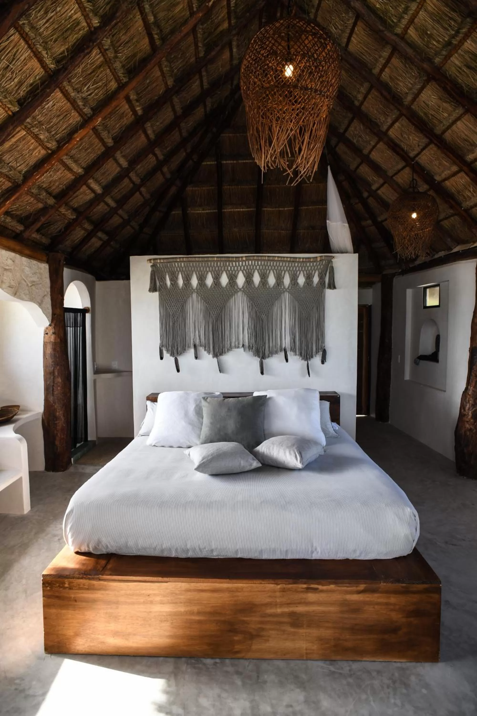 Bed in Amansala Resort